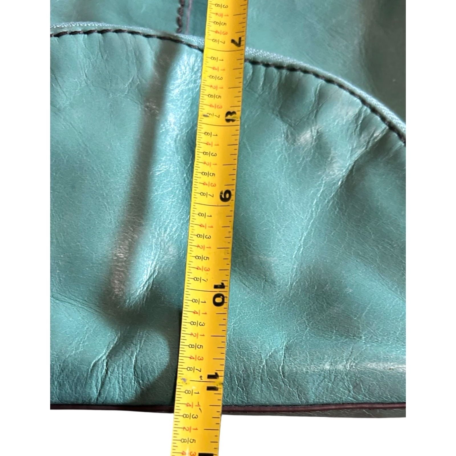 Vintage VINTAGE Hobo Merrin Handbag Sea Foam Green Women's Purse Shoulder Hand Bag W/ Dust Bag Size ONE SIZE - 6 Thumbnail