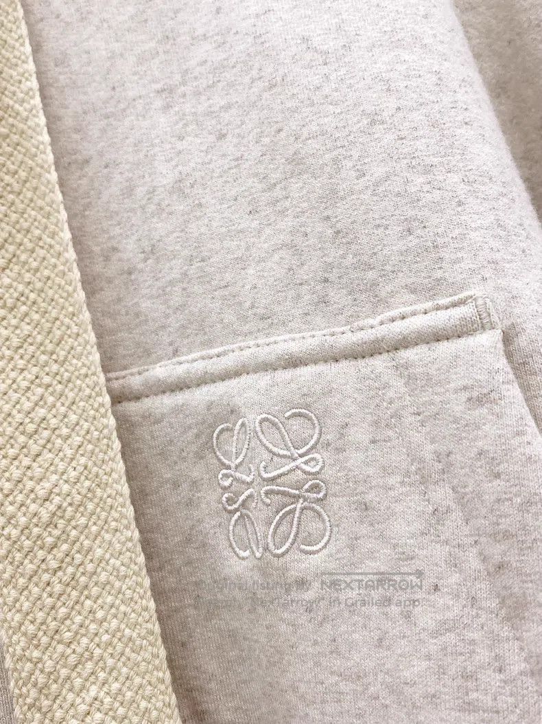 Loewe Loewe Beige Hooded Sweatshirt Jacket Size L / US 10 / IT 46 - 3 Thumbnail