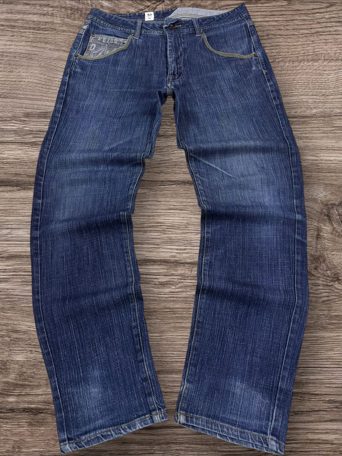 Volcom Deadstock Volcom Asymmetrical Graphic Back Pocket Jeans Size US 32 / EU 48 - 2 Thumbnail