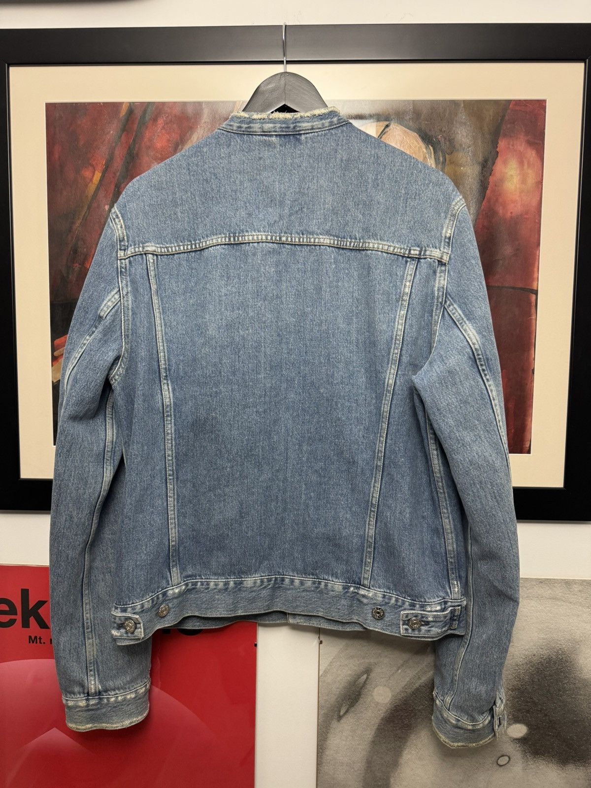 Acne Studios Acne Studios Who Ind Fray Denim Jacket Trucker Jeans Rare Size US L / EU 52-54 / 3 - 3 Thumbnail