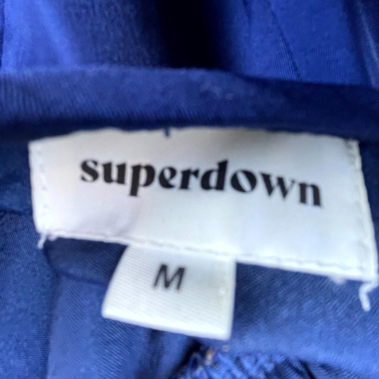 superdown Superdown Luriane Dress Blue Plunge Halter Open Back Sultry Size M / US 6-8 / IT 42-44 - 4 Thumbnail