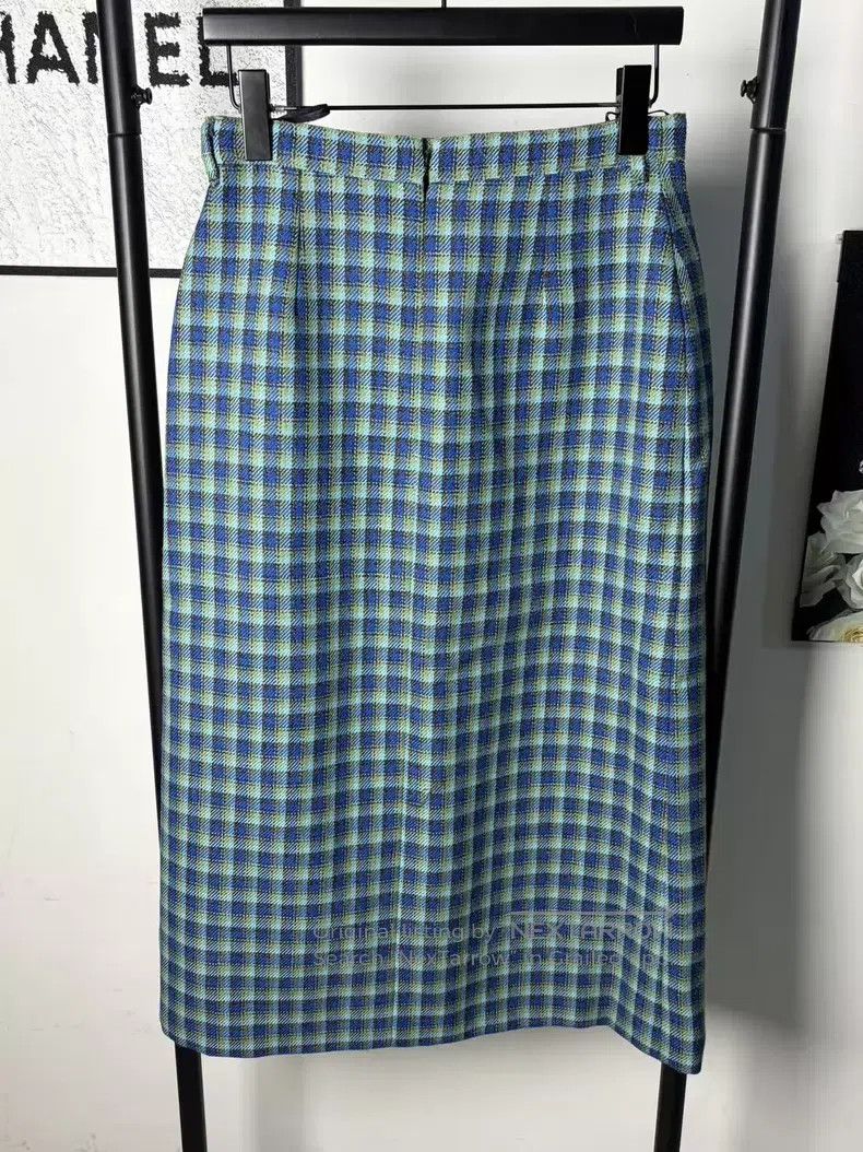 Balenciaga Balenciaga Plaid Short Skirt Size 39" - 1 Thumbnail