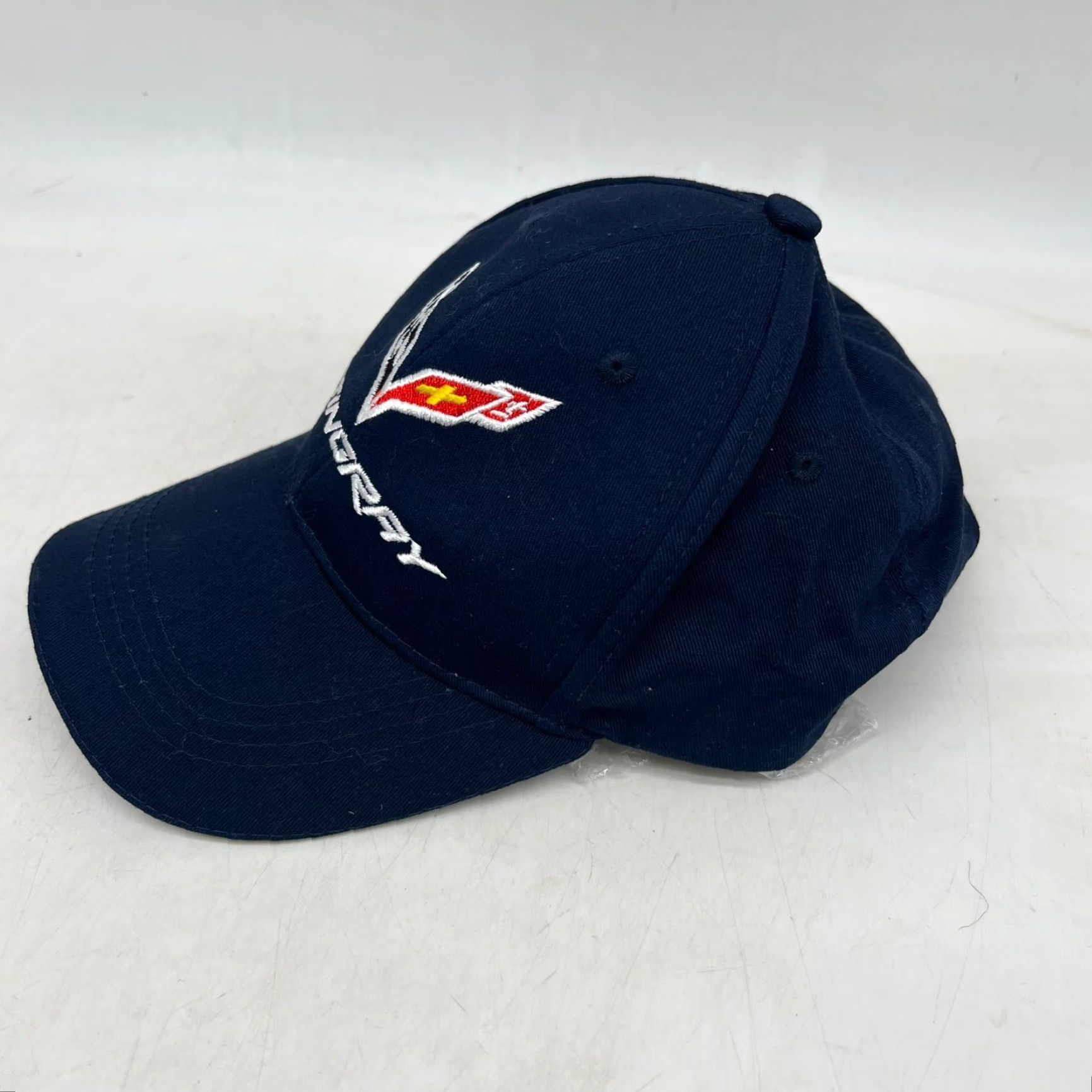 Vintage Stingray Corvette Embroidered Adjustable Hat Adult Blue Twill Trucker Hat Casual Cars Sports Adjustable Men Mens Size ONE SIZE - 3 Thumbnail