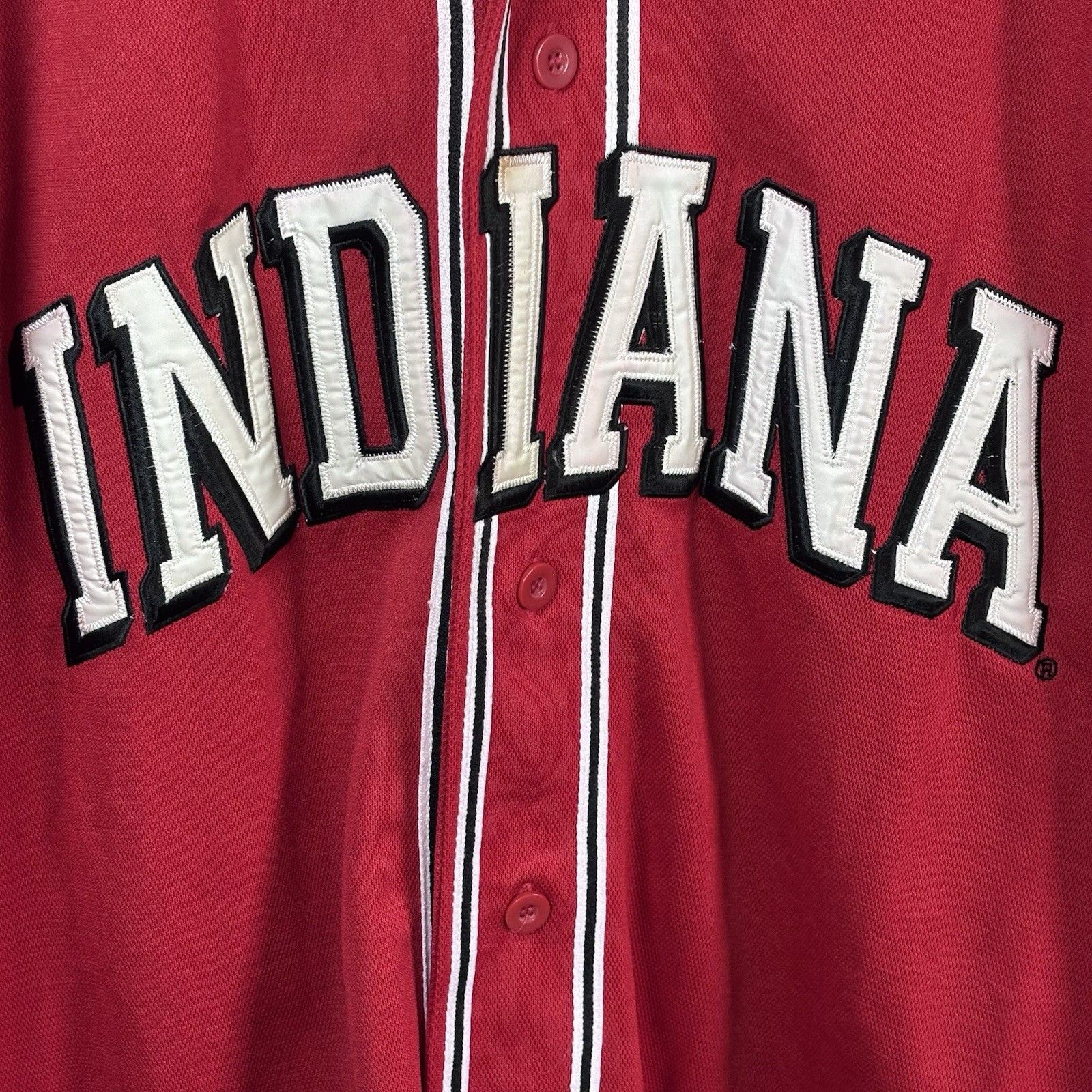 Steve And Barrys Vintage 90s Indiana University IU Hoosiers Jersey Shirt Men’ Size US L / EU 52-54 / 3 - 2 Thumbnail