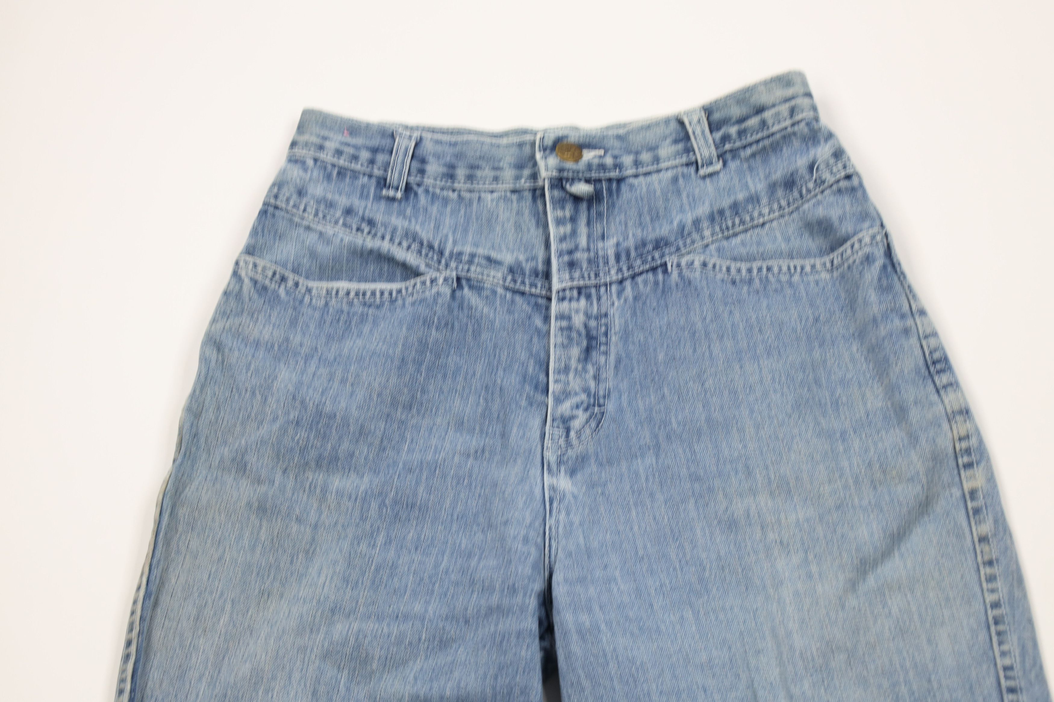 Vintage Vintage 90s Streetwear Striped Straight Leg Denim Jeans Size 32" / US 10 / IT 46 - 2 Thumbnail