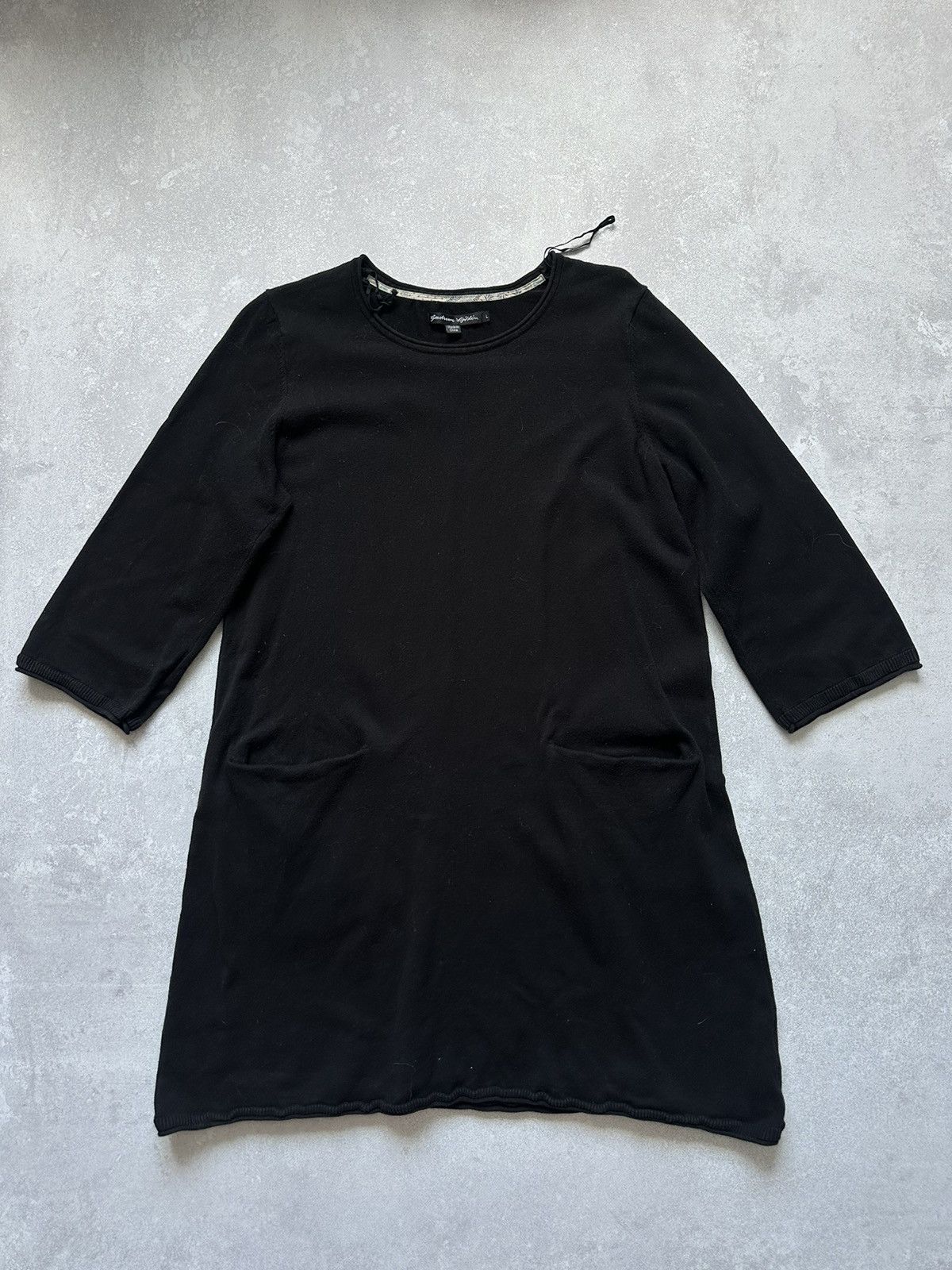 Gudrun Sjoden GUDRUN SJODEN Black Long Sleeve Lagenlook A-Line Sweater Size L / US 10 / IT 46 - 1 Thumbnail