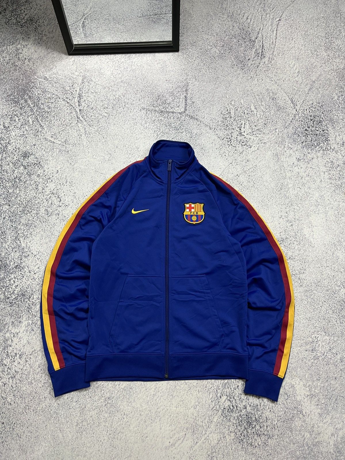 Nike Nike F.C. Barcelona Football Track Top Soccer Jacket Rare Size US S / EU 44-46 / 1 - 1 Thumbnail