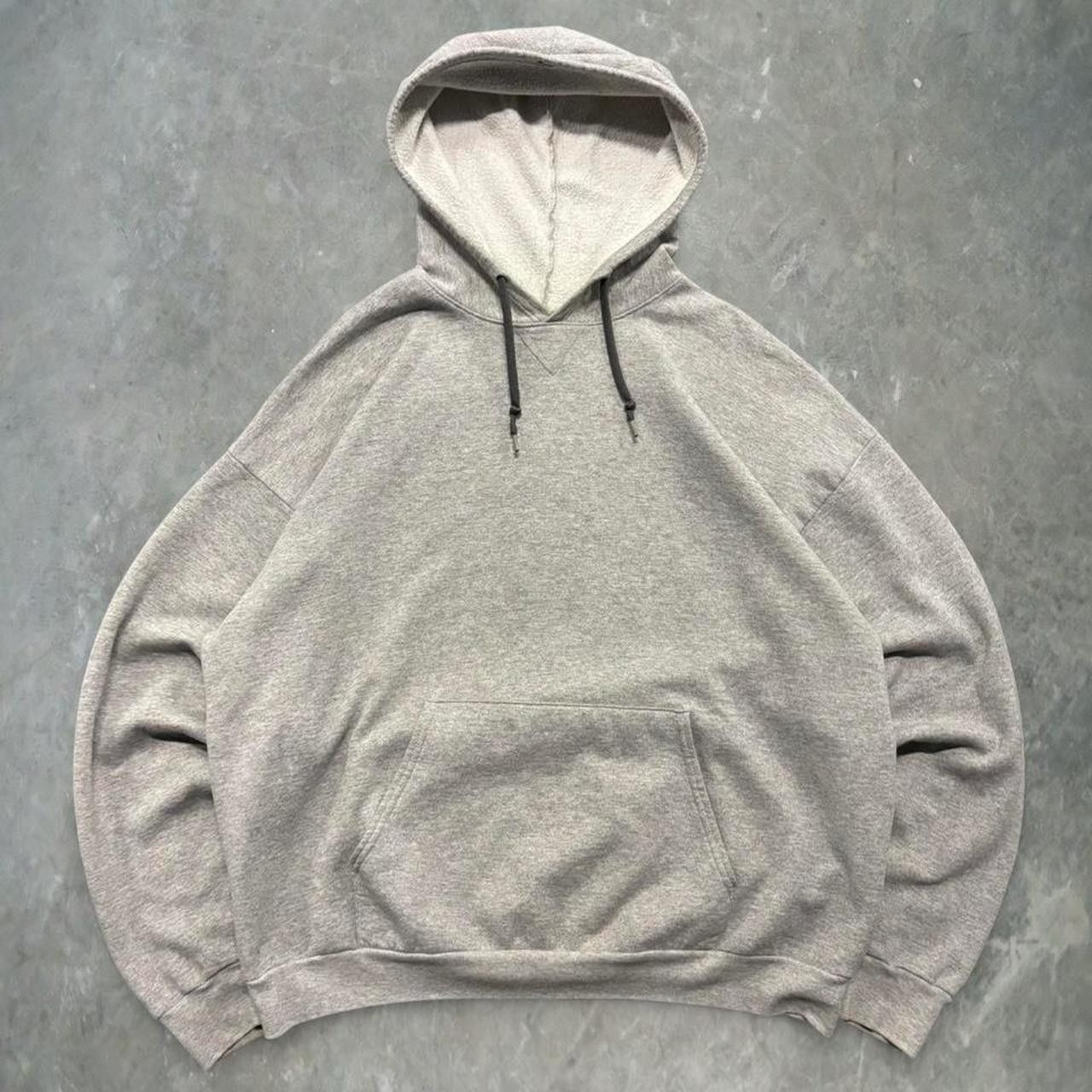 Vintage Crazy Vintage Y2K/2000s Blank Grey Hoodie! Size US XXL / EU 58 / 5 - 1 Thumbnail