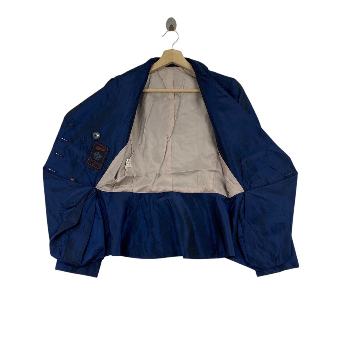 Jean Paul Gaultier Vintage JEAN PAUL GAULTIER Classique Blue Short Blazer Coat Size S / US 4 / IT 40 - 4 Thumbnail