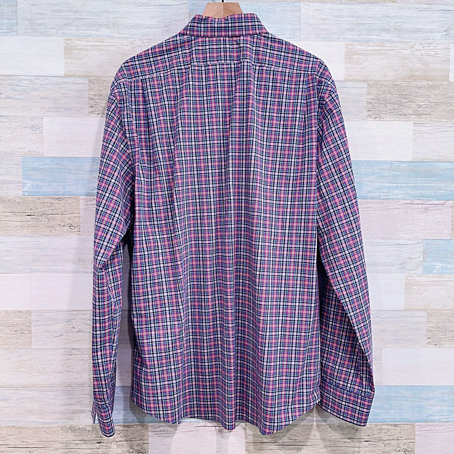 Polo Ralph Lauren POLO Ralph Lauren Slim Cotton Stretch Shirt Blue Plaid XXL Size US XXL / EU 58 / 5 - 3 Thumbnail