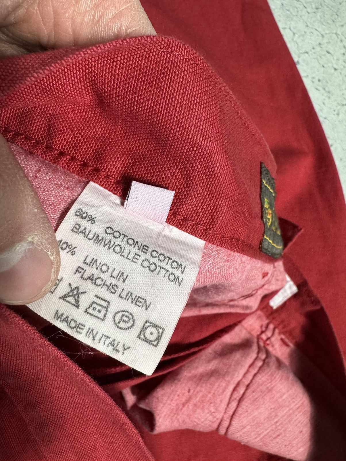 Loro Piana Loro Piana Luxury Red Trousers Vintage Lino Size US 34 / EU 50 - 10 Thumbnail