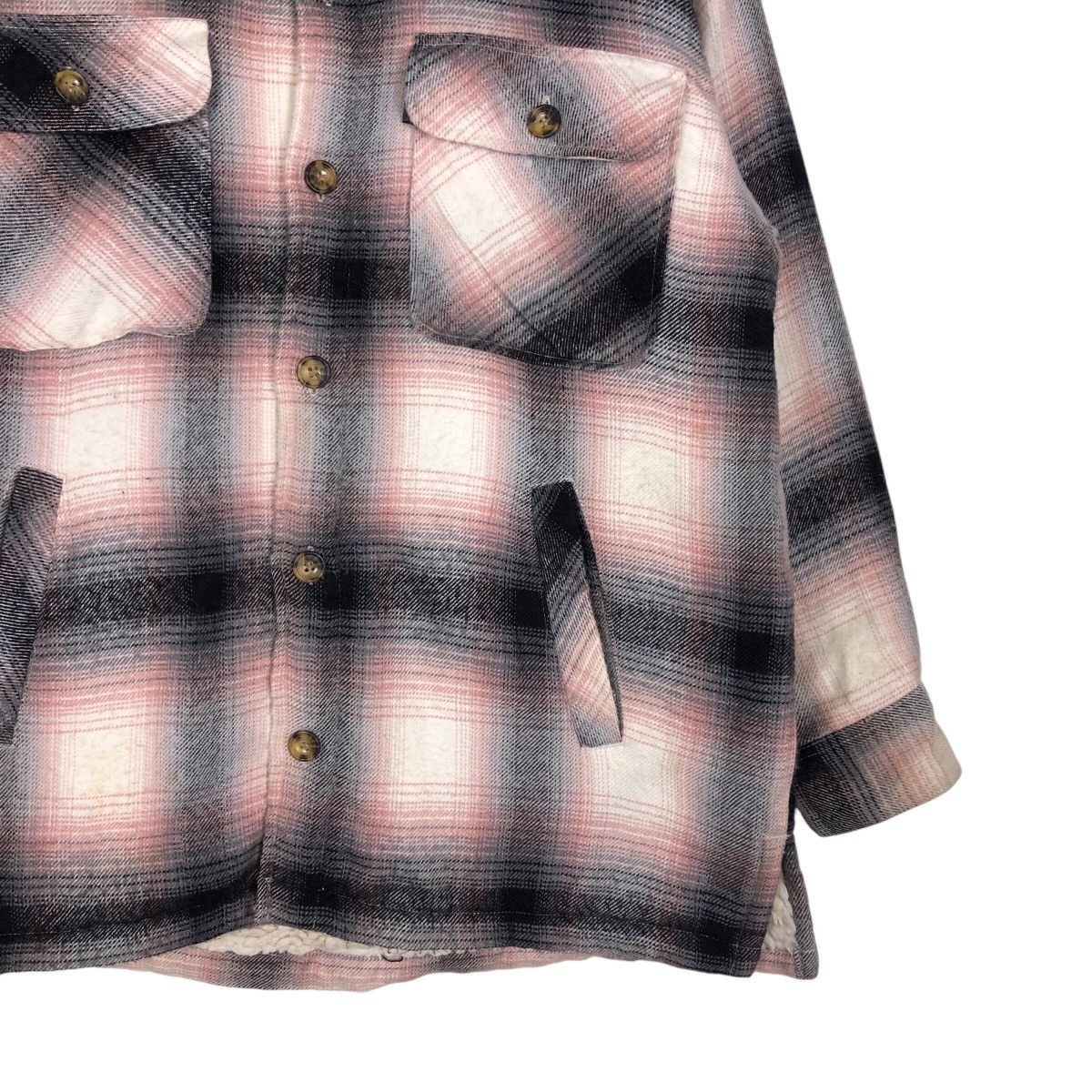 Japanese Brand 📌Vintage Chore Work Flannel Jacket Button Bayleaf Size US M / EU 48-50 / 2 - 6 Thumbnail