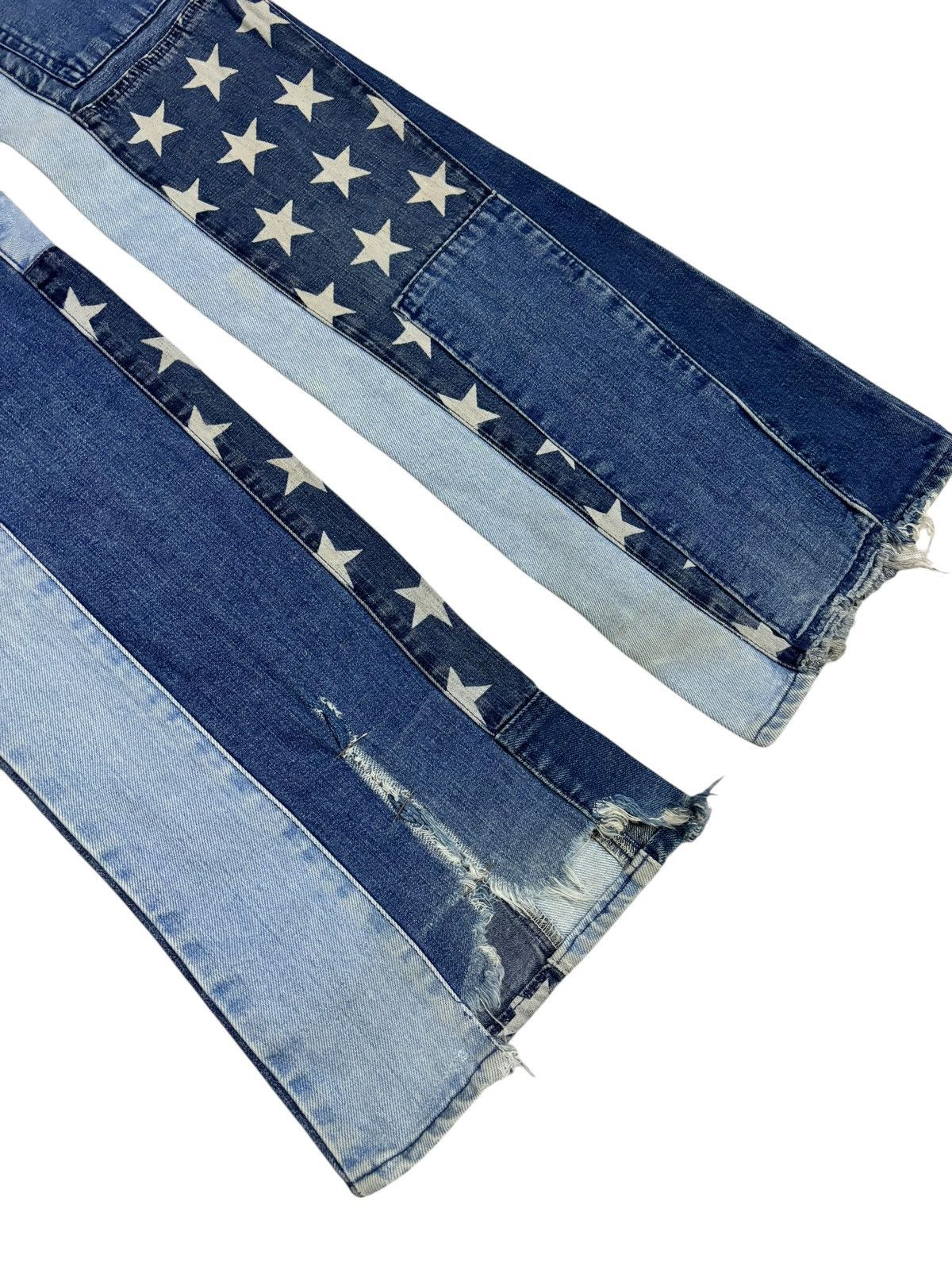 Beauty Beast Kinky Hysteric Glamour Flared Bootcut Patchwork Jeans Size US 28 / EU 44 - 11 Thumbnail