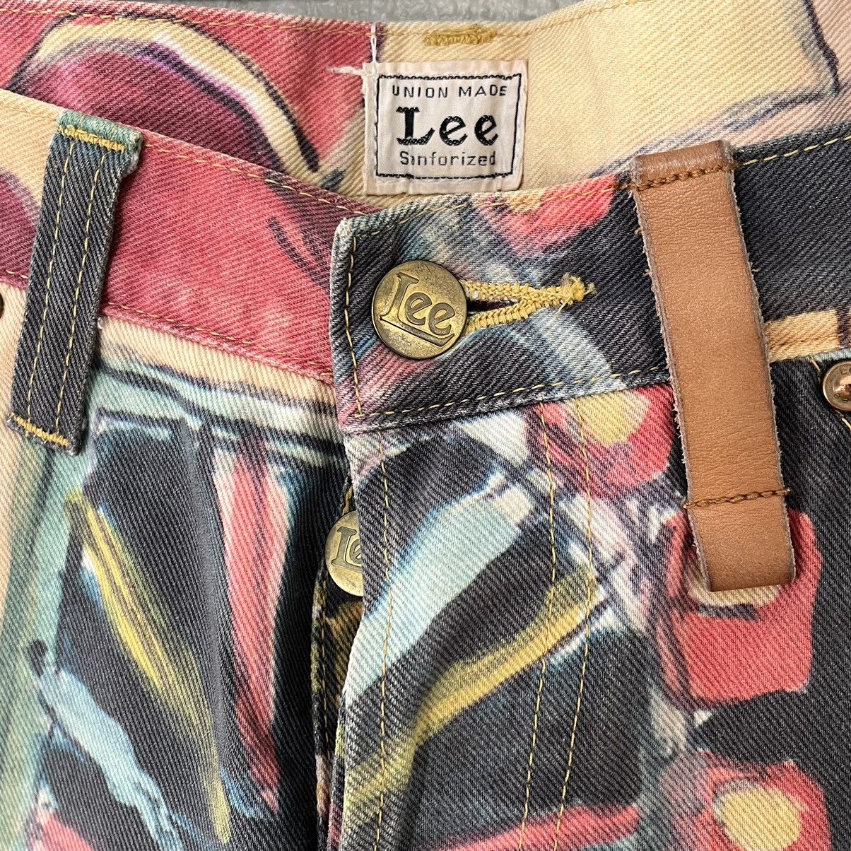 Lee Aya Takano X Lee 2003 All Over Print Denim Jeans Size 28" / US 6 / IT 42 - 4 Thumbnail