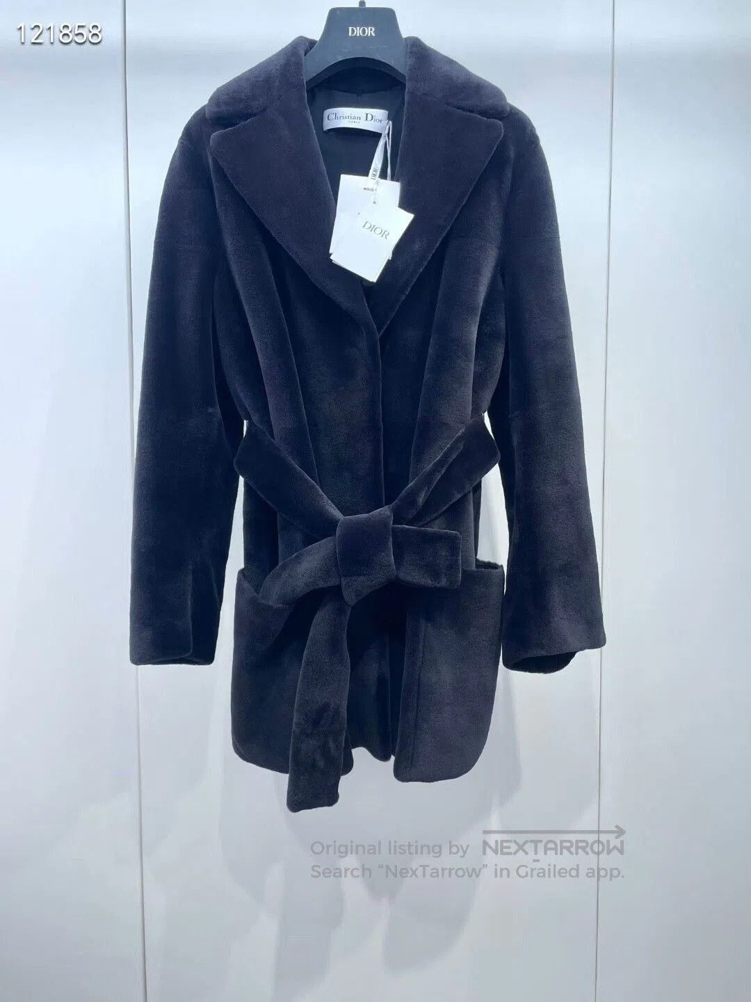 Dior Dior Mink Fur Belted Long Coat. Size XS / US 0-2 / IT 36-38 - 1 Thumbnail