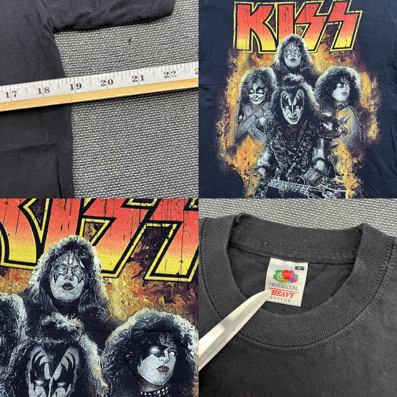 Fruit Of The Loom Vintage Fruit of the Loom KISS Shirt Mens M Black Fan tee Shirt Mens M Black Fan tee Size US M / EU 48-50 / 2 - 8 Thumbnail