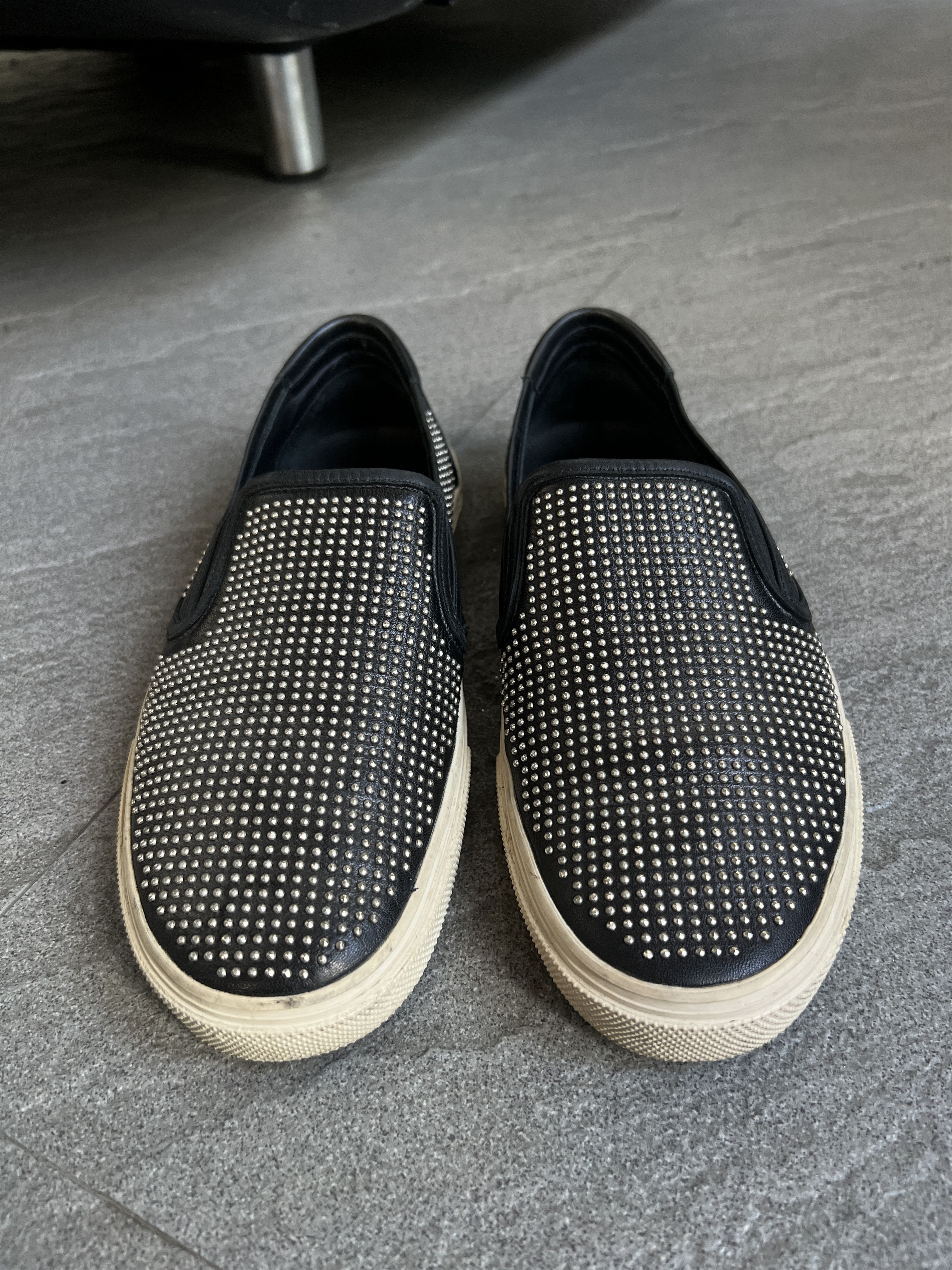 Saint Laurent Paris Saint Laurent Slip Ons Studded Hedi Slimane EU42 Size US 9 / EU 42 - 4 Thumbnail