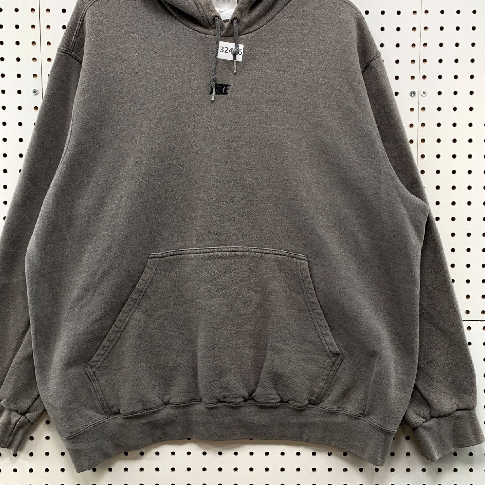 Nike VINTAGE Nike Center Spellout Hoodie Gray Mens XL Swoosh 26.5x27.5 RARE Size US XL / EU 56 / 4 - 6 Thumbnail