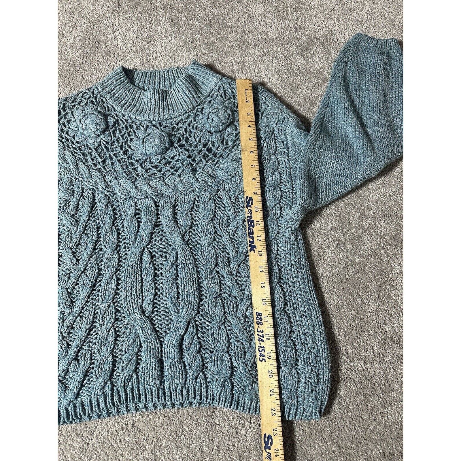 Other Vtg 90s Shenanigans Hand Knit Sweater M Cottagecore Grandma Size M / US 6-8 / IT 42-44 - 8 Thumbnail