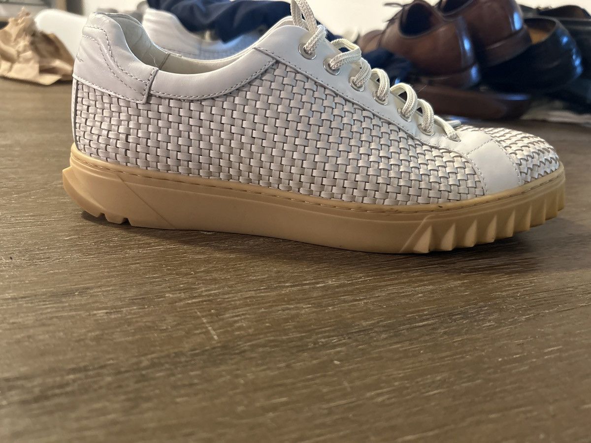 Salvatore Ferragamo Ferragamo Leather Woven Sneakers Size US 7.5 / EU 40-41 - 6 Thumbnail