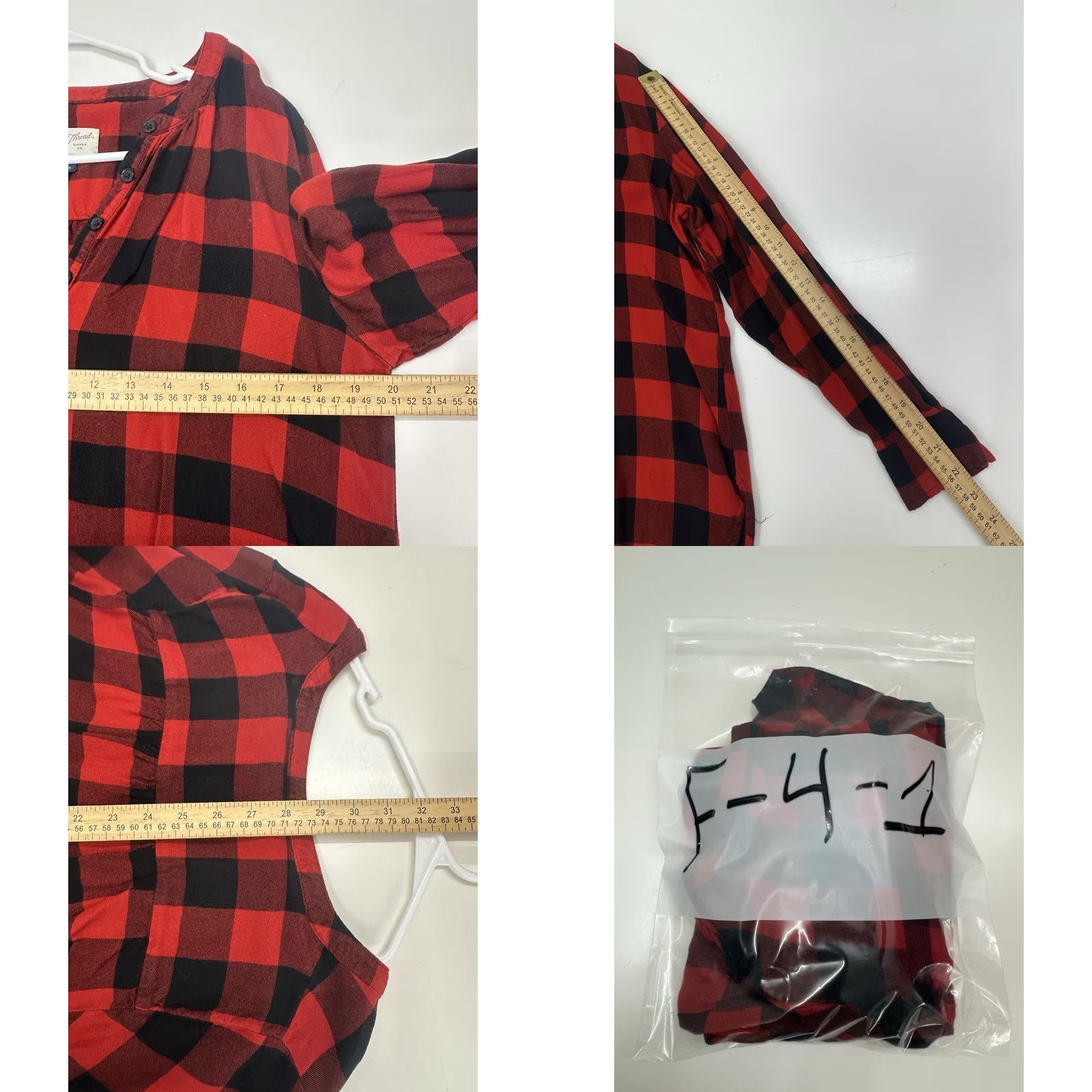 Vintage Universal Threads Womens Top Size Medium Buffalo Plaid Flannel Long Sleeve Shirt Size M / US 6-8 / IT 42-44 - 8 Thumbnail