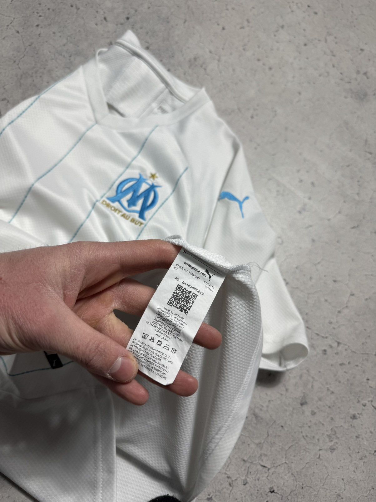 Puma Puma FC Olympique de Marseille 2019/2020 Soccer Jersey Size US XS / EU 42 / 0 - 9 Thumbnail