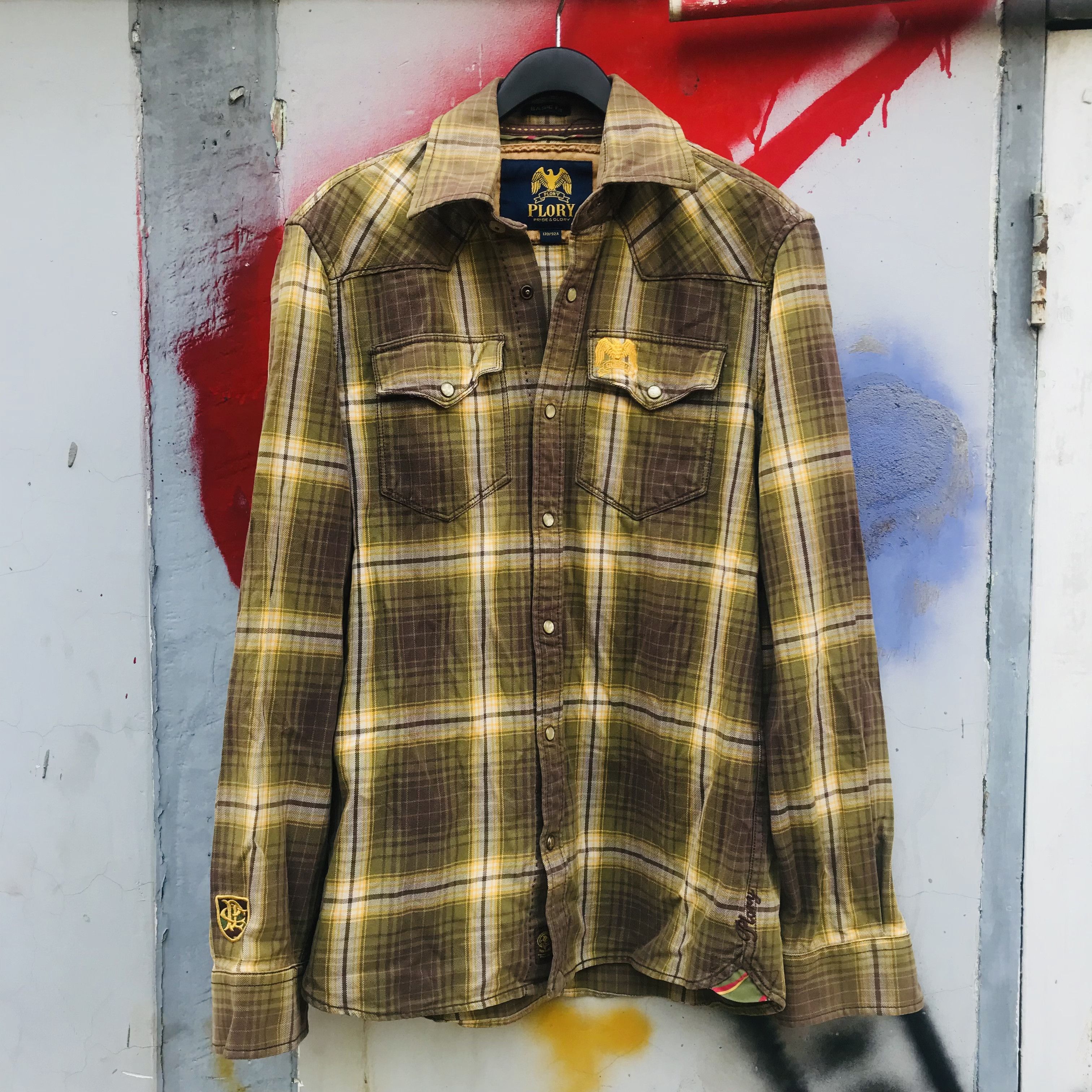 Vintage Vintage Plory Coastal Flannel Shirt Size US S / EU 44-46 / 1 - 1 Thumbnail
