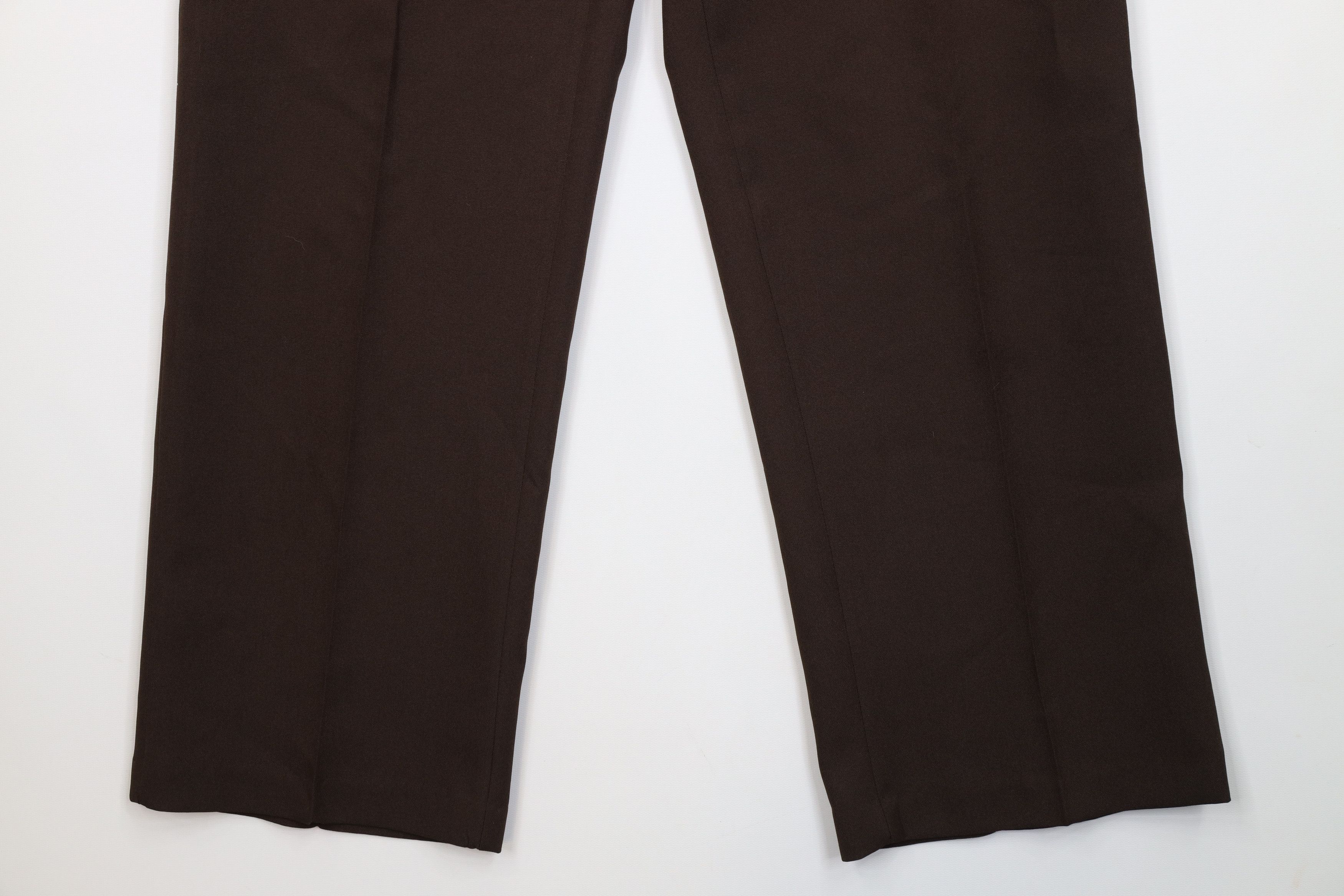 Vintage Vintage 70s Streetwear Flared Wide Leg Chino Pants Brown USA Size US 32 / EU 48 - 4 Thumbnail