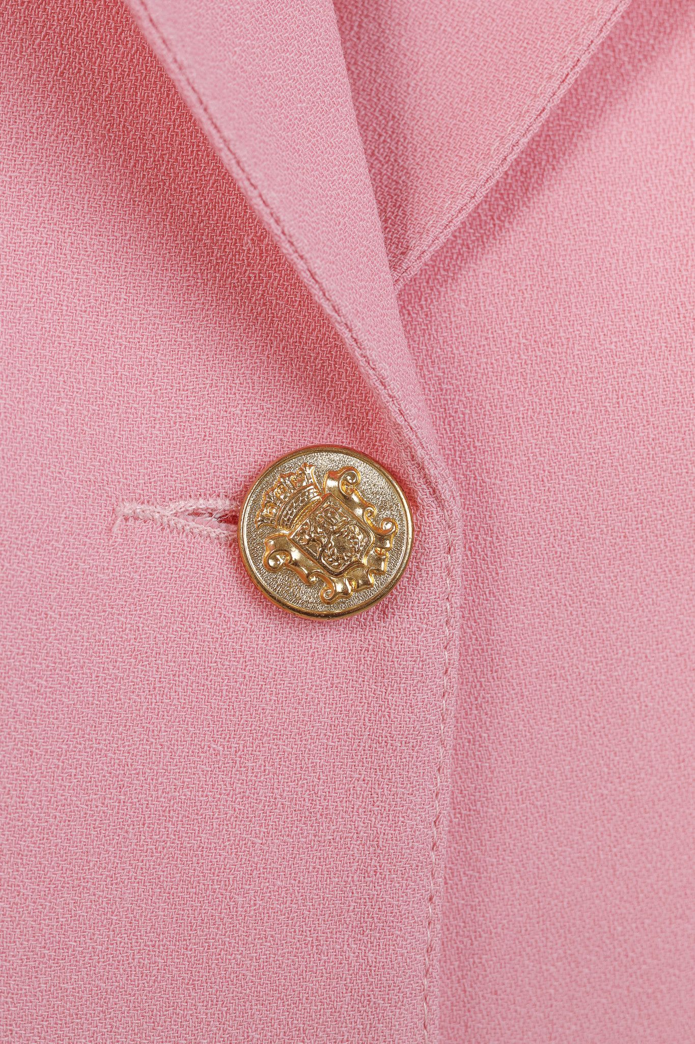 SMYTHE Smythe Duchess Rethink Pink Single-Breasted Wool Blazer Size M / US 6-8 / IT 42-44 - 8 Thumbnail