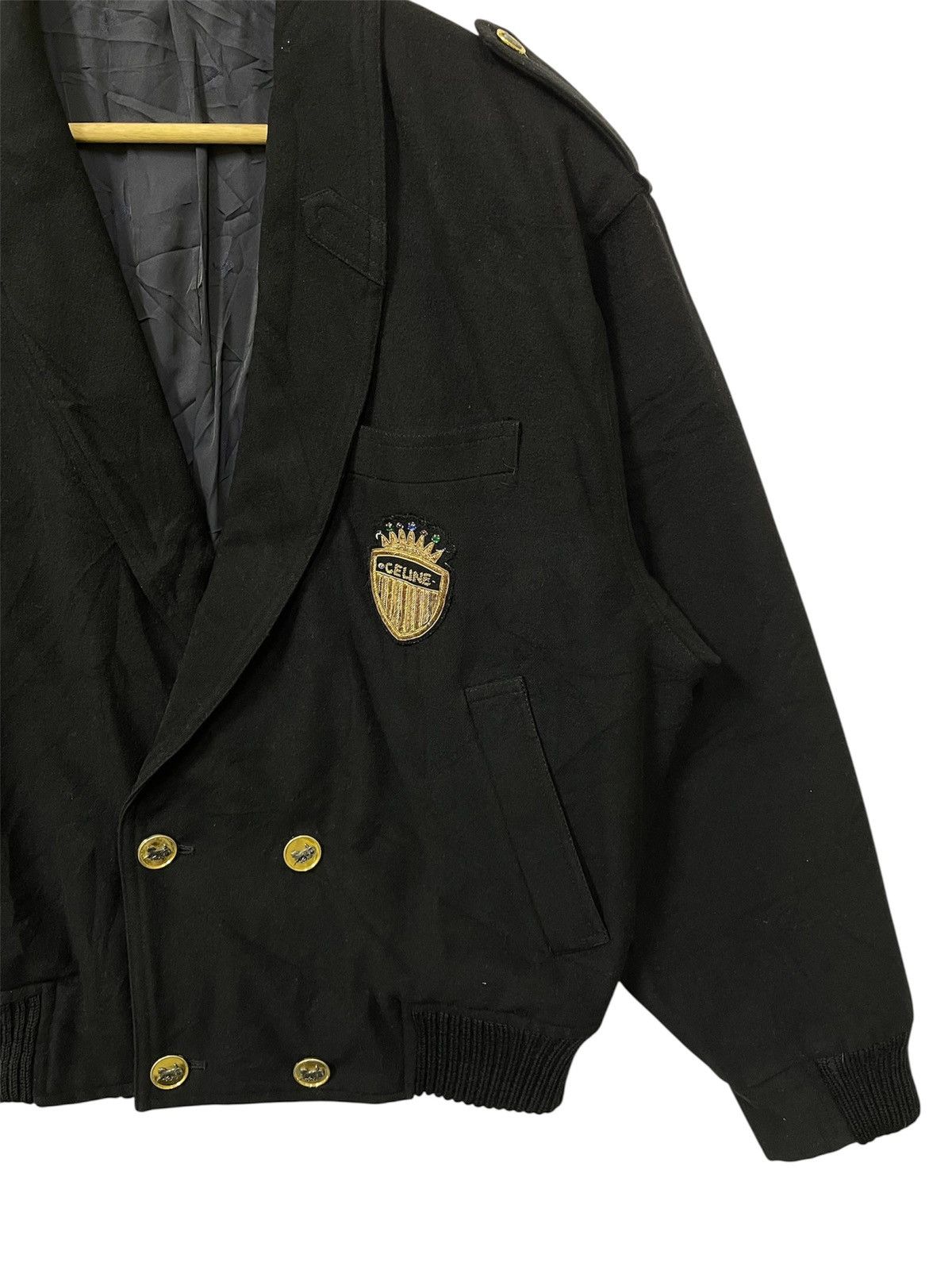Celine Double Breasted Pin Celine Blazer Size US M / EU 48-50 / 2 - 2 Thumbnail