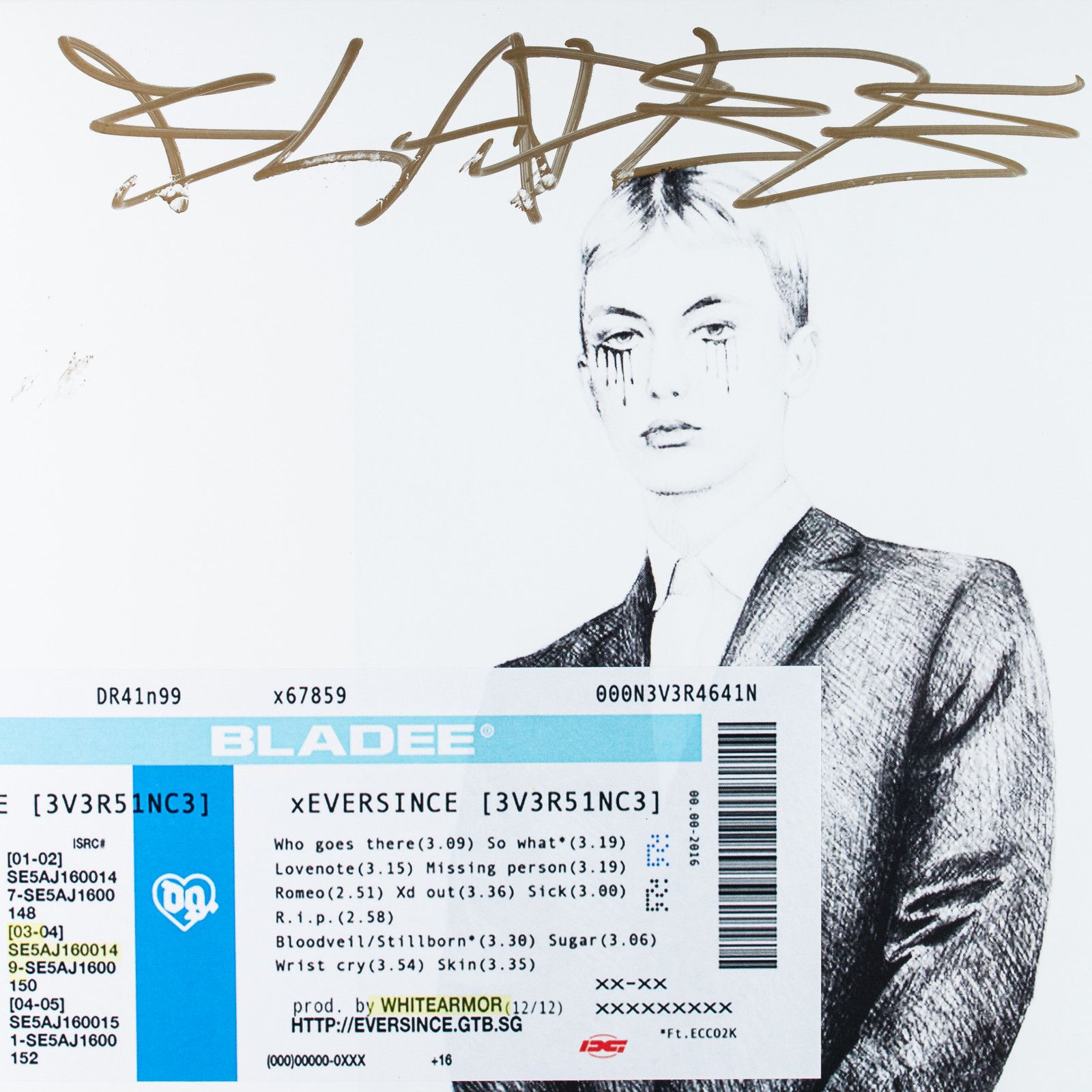 Drain Gang × Sad Boys BLADEE VINYL EVERSINCE SIGNED AUTOGRAPHED Ecco2k Size ONE SIZE - 3 Thumbnail