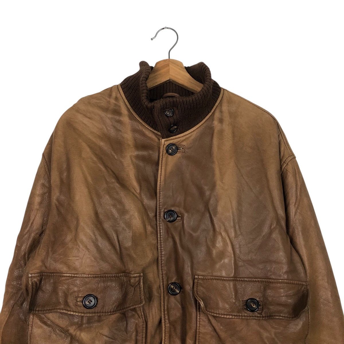 Japanese Brand 📌Vintage Biker Leather Jacket Campanile Blanket Issey Miyake Size US M / EU 48-50 / 2 - 4 Thumbnail