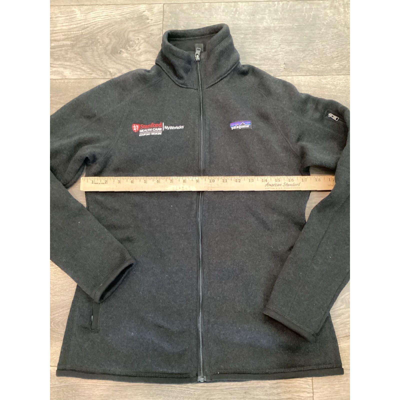 Patagonia Patagonia Worn Wear Sweater Full Zip Fleece Jacket M Black Embroidered Logo Zip Jacket Unisex Adults Outdoor Style Size US M / EU 48-50 / 2 - 4 Thumbnail