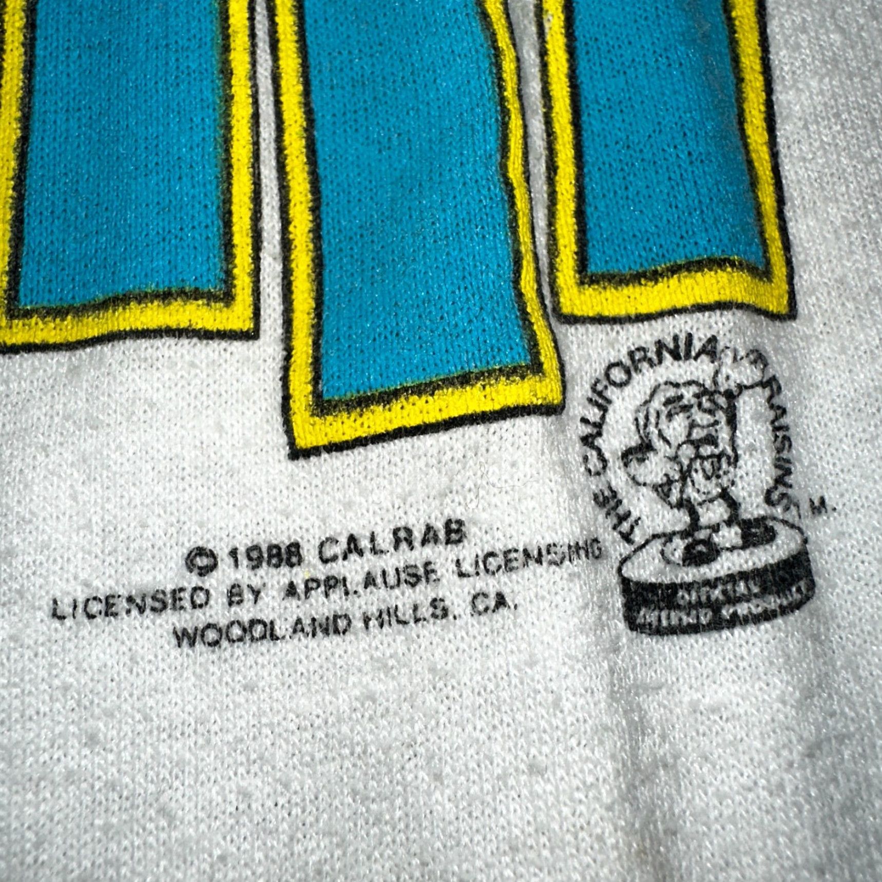 Vintage 1988 The California Raisins VTG T Shirt Beach Party Volleyball Palm Trees 80s Men L White Crew Neck Short Sleeve Vintage Graphic Print Size Regular Size US L / EU 52-54 / 3 - 4 Thumbnail