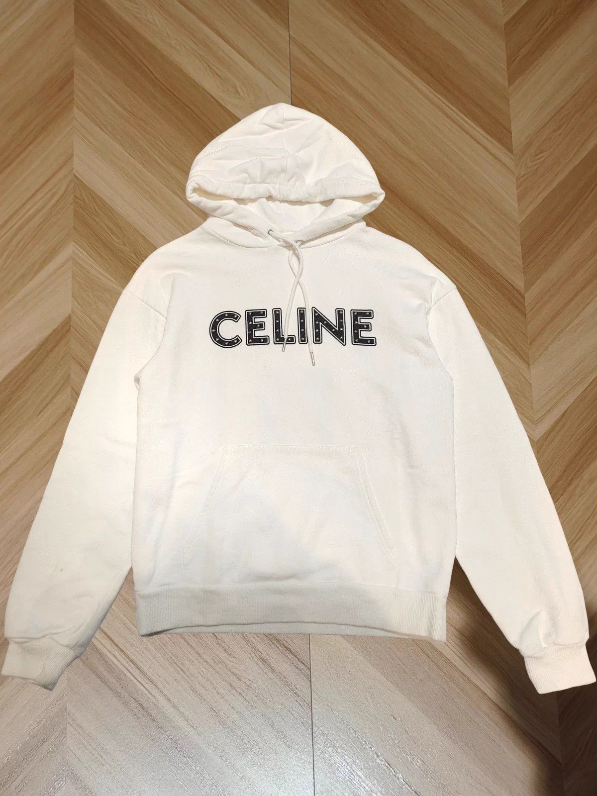 Celine Celine 98 new studded sweatshirt XS arm stain dry clean Size XS / US 0-2 / IT 36-38 - 1 Thumbnail