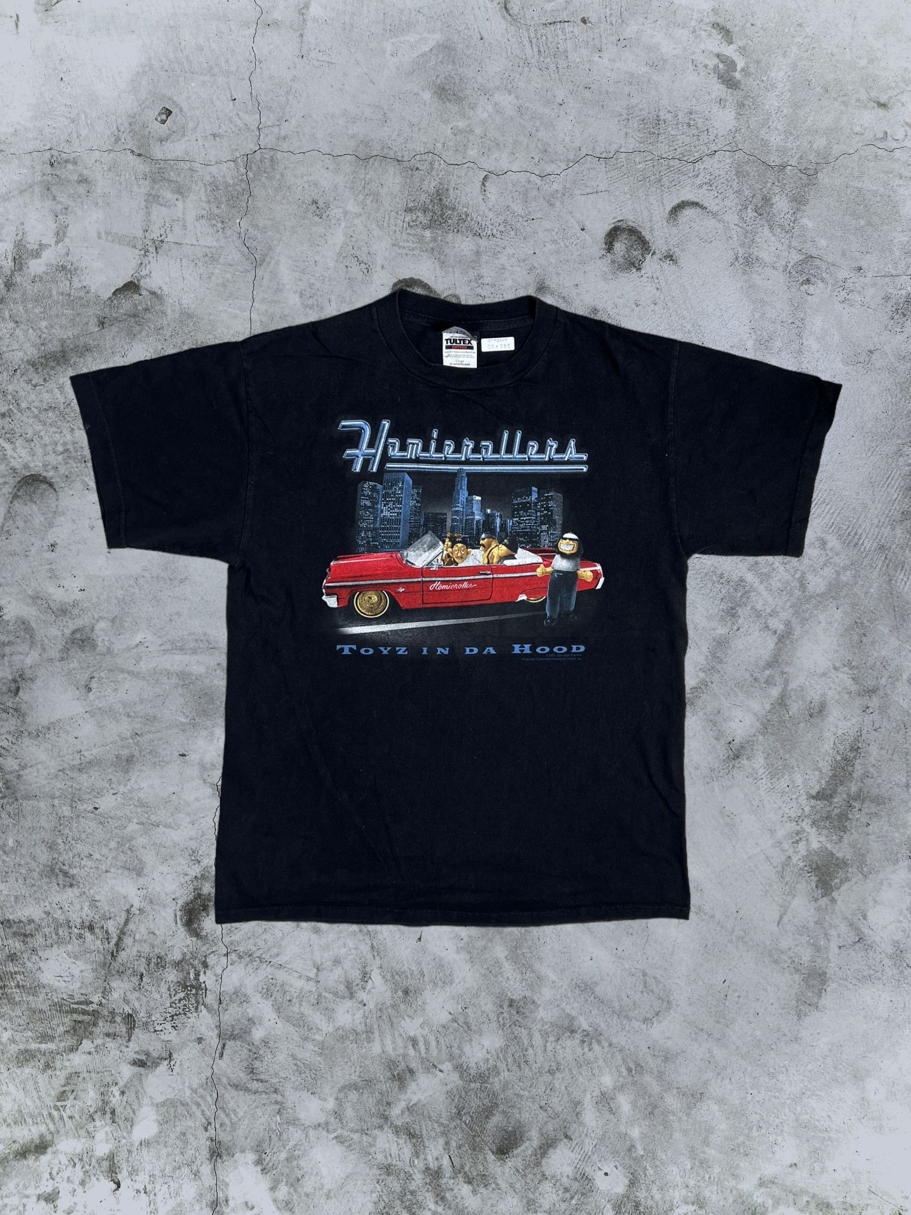 Rap Tees Vintage 2000 Homies Clothing Toyz In Da Hood (L) GTMD660 Size US L / EU 52-54 / 3 - 1 Thumbnail