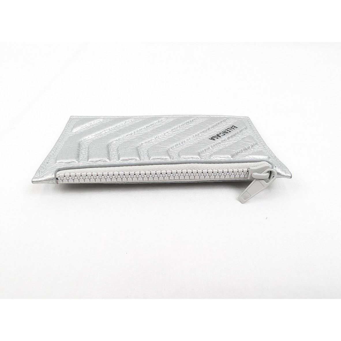 Balenciaga o1rshd1 Size: OS / Car Chevron Zip in Wallet in Silver Size ONE SIZE - 5 Thumbnail