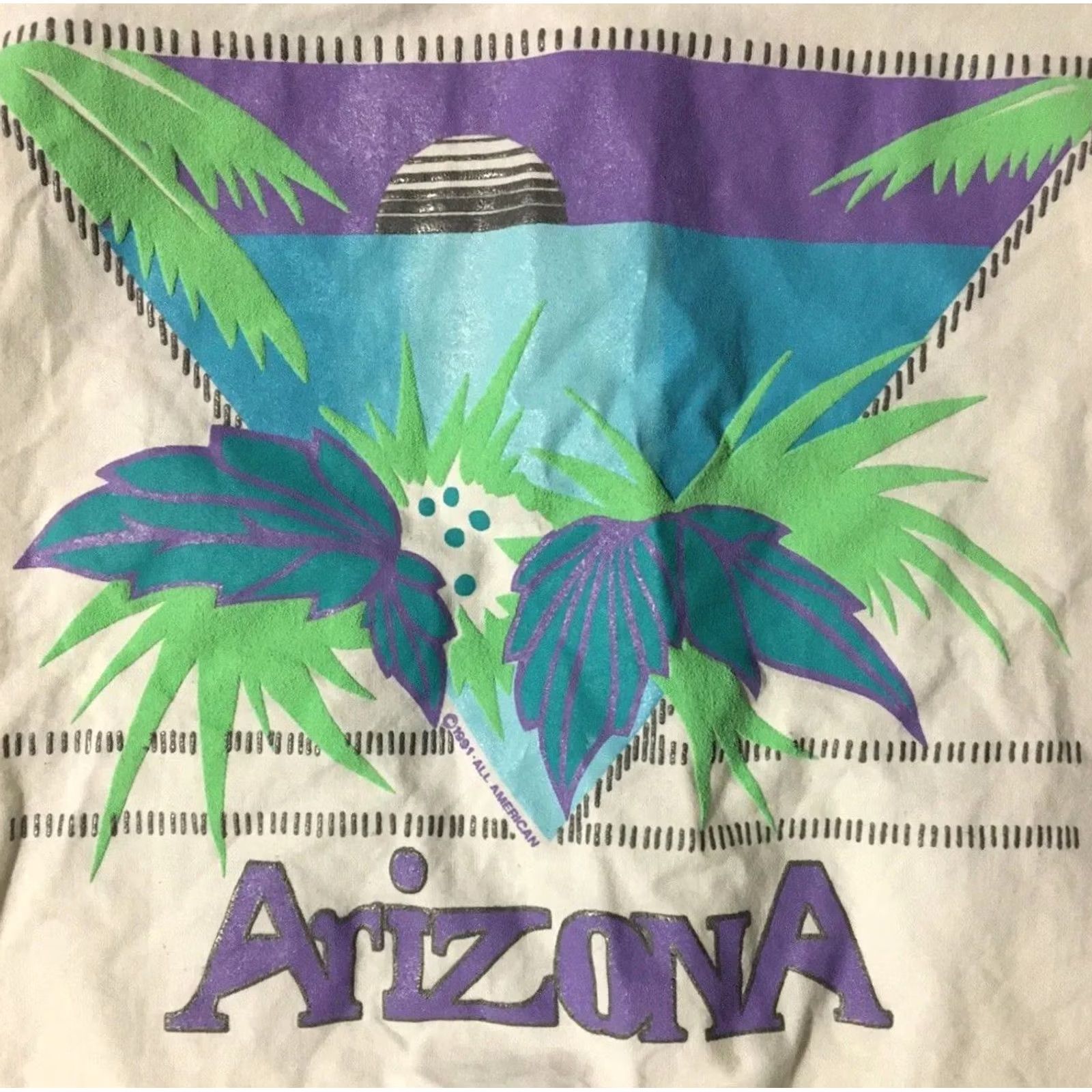 Vintage VINTAGE Outerspace T-Shirt Shirt Long Sleeve White S USA 90s Arizona Observatory Vaporwave Sun Graphic Men Regular Size Small Size US S / EU 44-46 / 1 - 2 Thumbnail