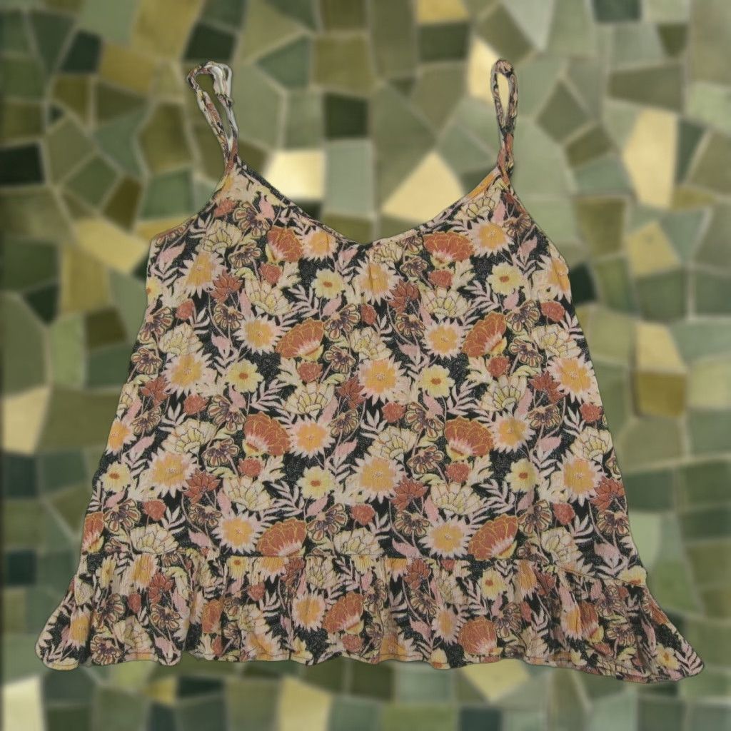 Volcom Volcom 100% Rayon Pink Floral Sleeveless Blouse Top Women S P 10 Tank Blouse Sleeveless Shirt Casual Vintage Pattern: Floral Size L / US 10 / IT 46 - 1 Thumbnail