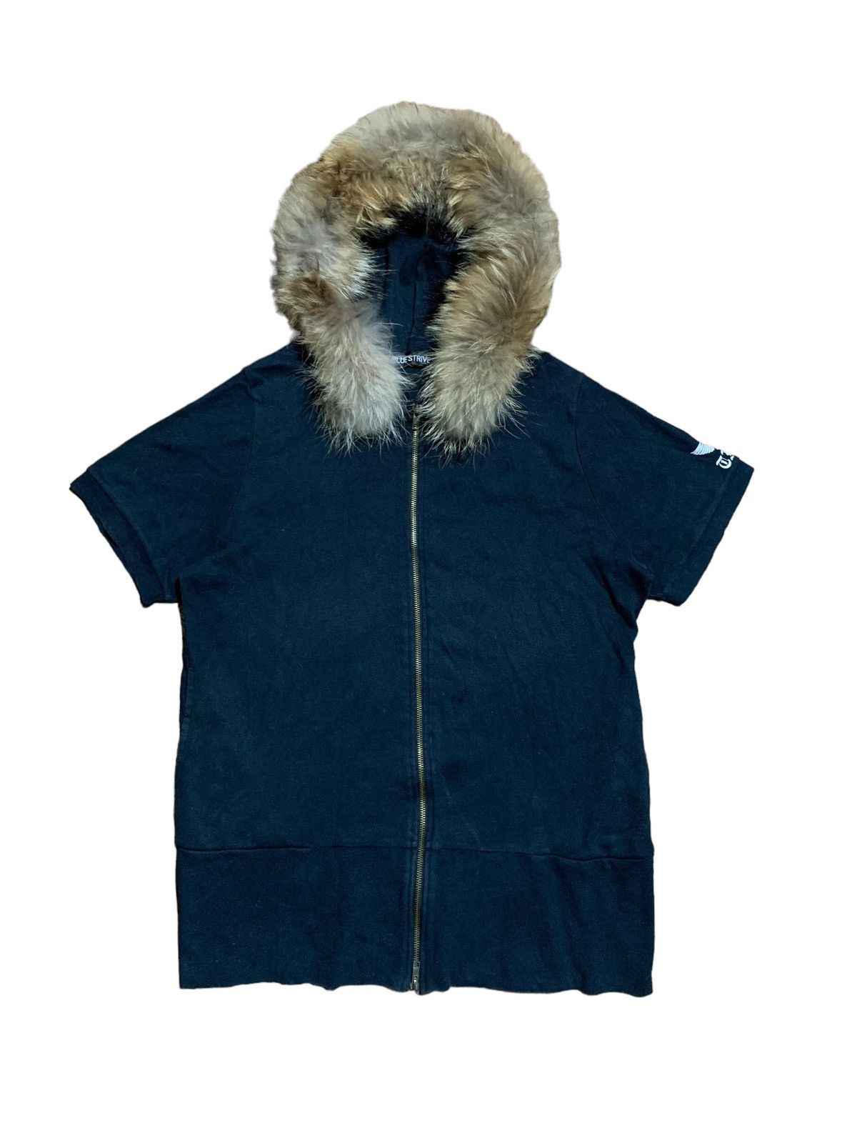 If Six Was Nine × Japanese Brand × Le Grande Bleu (L.G.B.) Blue strive poem fur short hoodie punk style Size US L / EU 52-54 / 3 - 2 Thumbnail