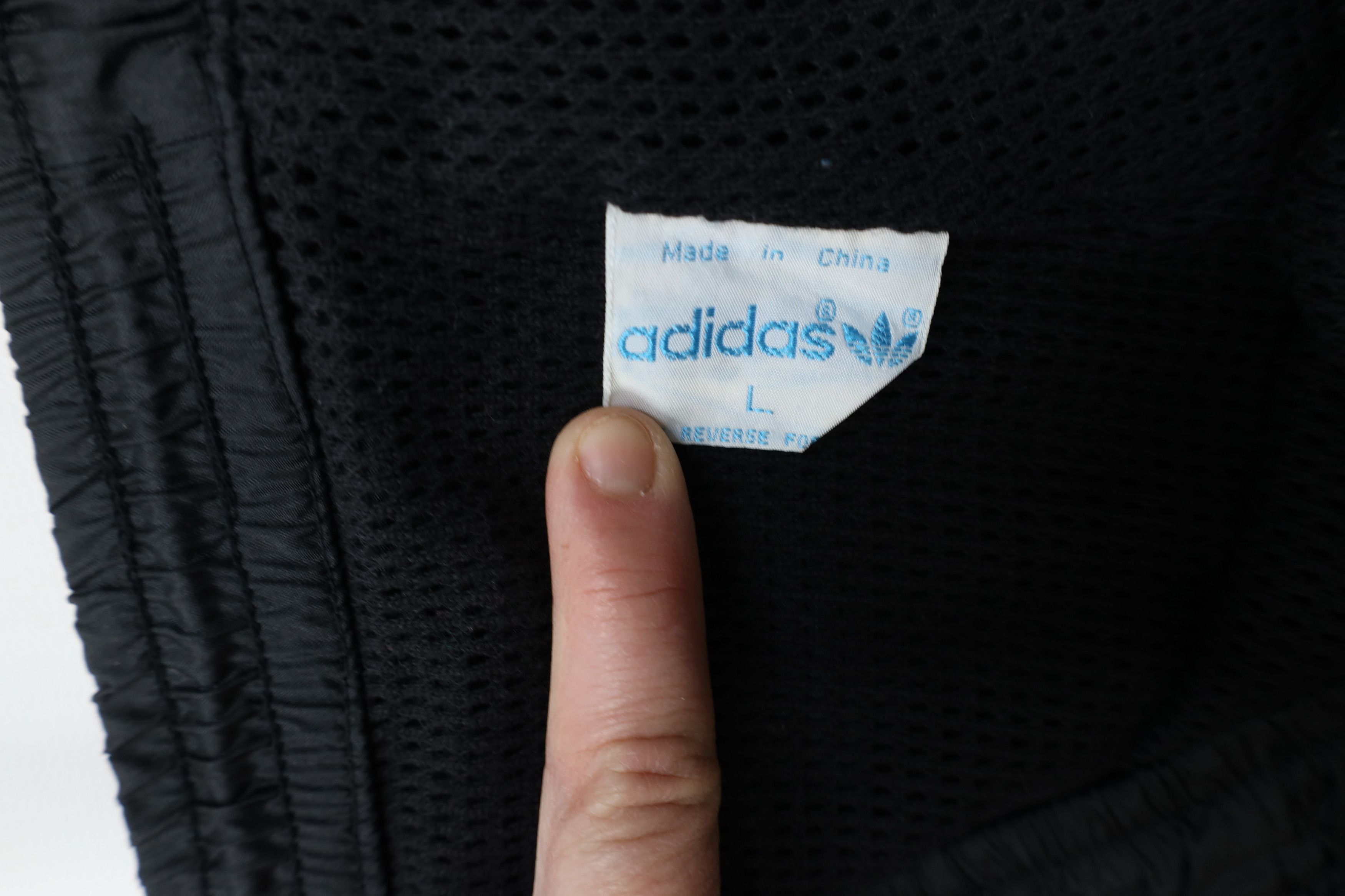Adidas × Vintage Vintage 80s 90s Adidas Lined Wide Leg Windbreaker Pants Size US 36 / EU 52 - 10 Thumbnail