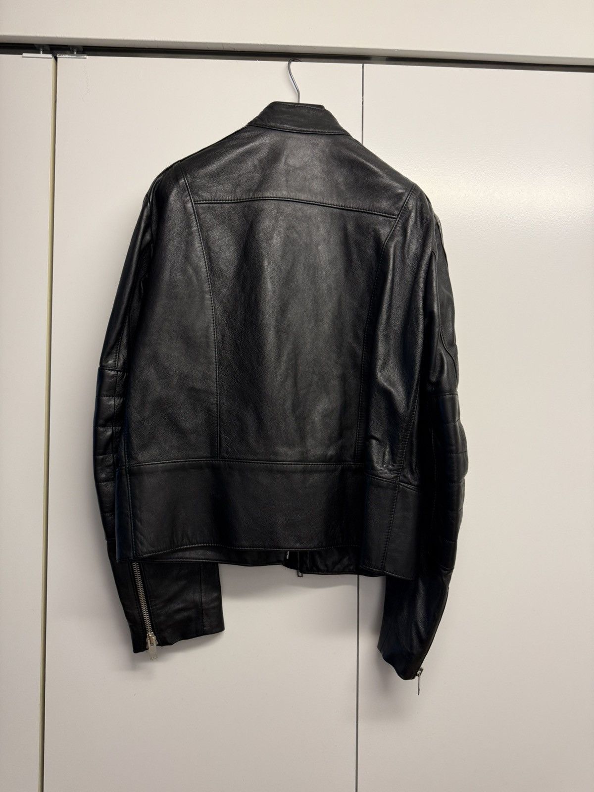 Celine × Hedi Slimane Celine Cafe Racer Padded Leather Jacket - 50 Size US M / EU 48-50 / 2 - 3 Thumbnail