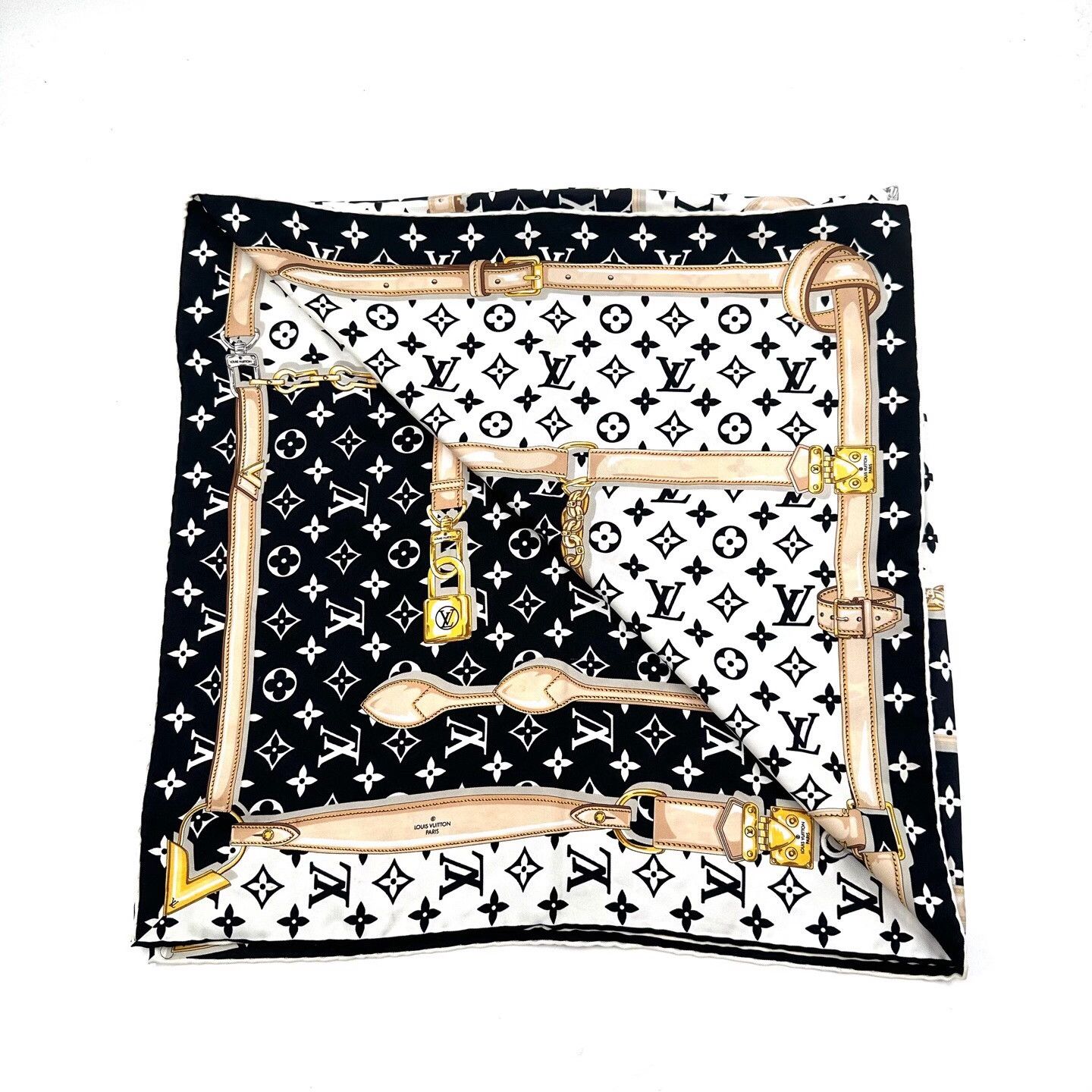 Louis Vuitton Louis Vuitton Monogram Silk Scarf Size ONE SIZE - 1 Thumbnail