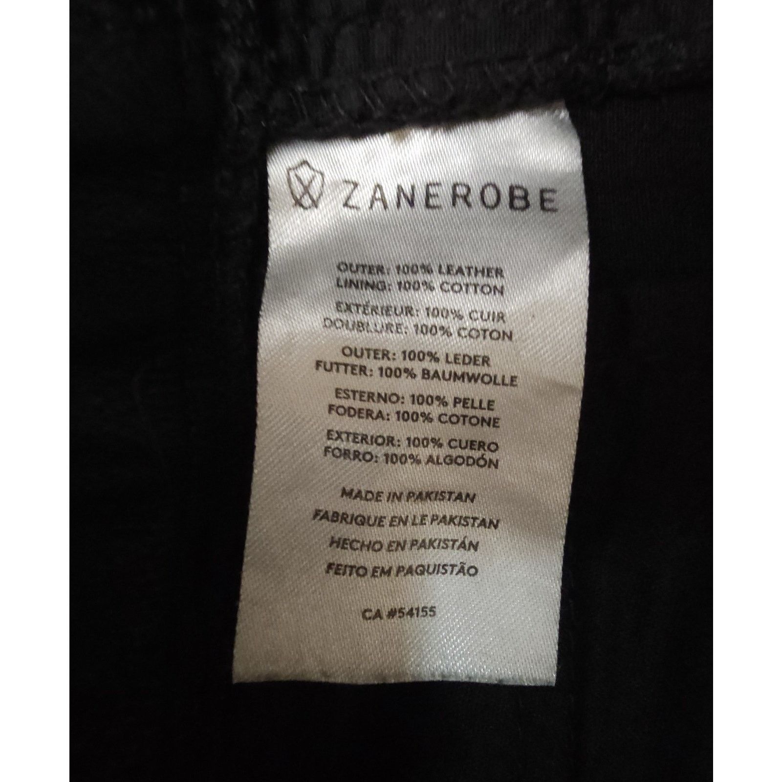 Zanerobe ZANEROBE Men's Black Leather Track Sureshot Jogger 30 $299 Size US 30 / EU 46 - 10 Thumbnail