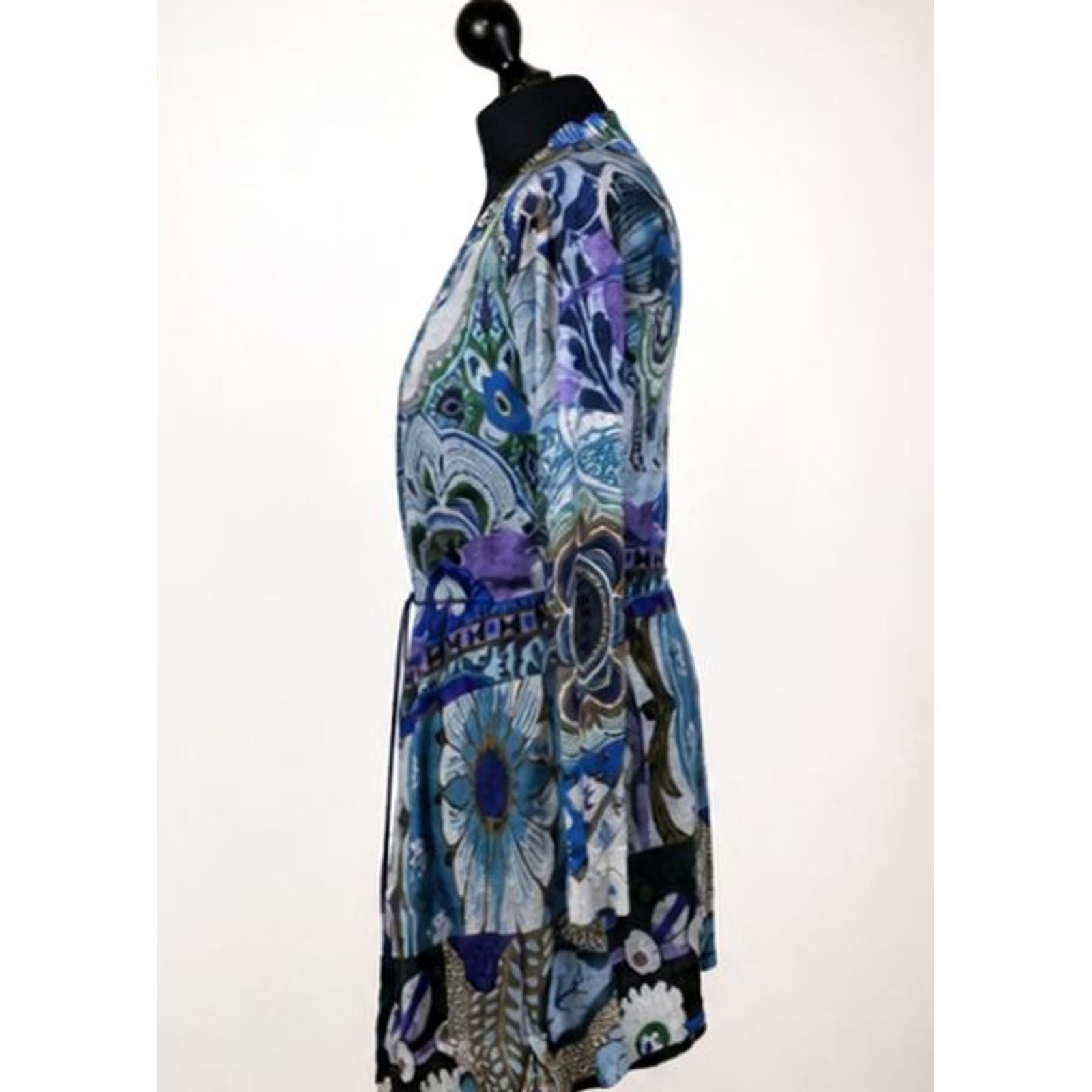 Desigual Desigual womens floral belted cardigan jacket Size M art print boho Size M / US 6-8 / IT 42-44 - 2 Thumbnail