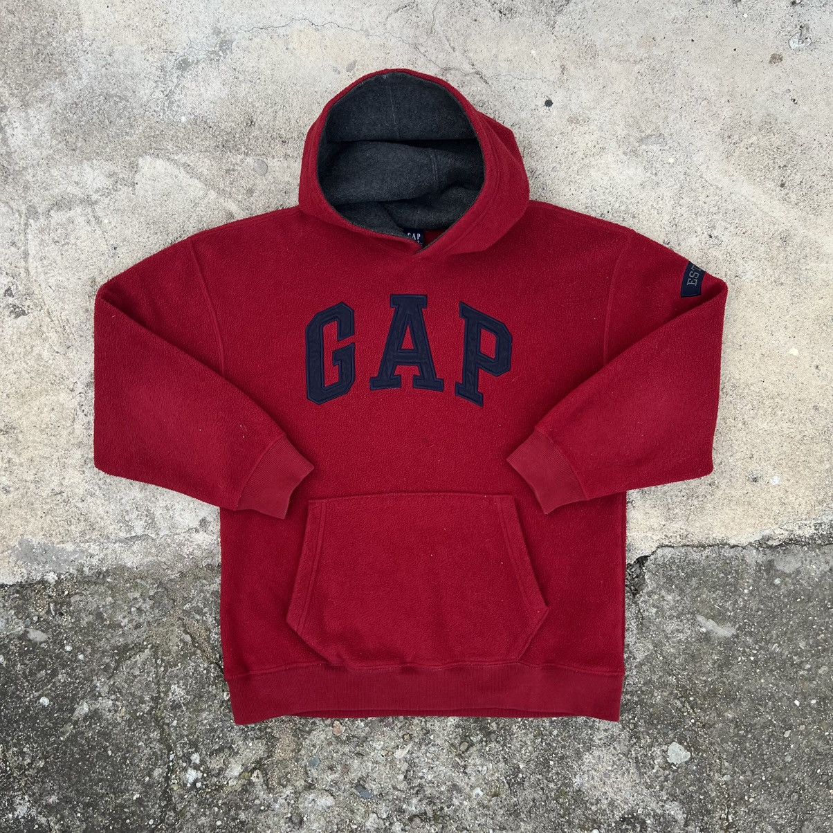 Gap × Vintage Vintage GAP Fleece Hoodie Size S / US 4 / IT 40 - 1 Thumbnail