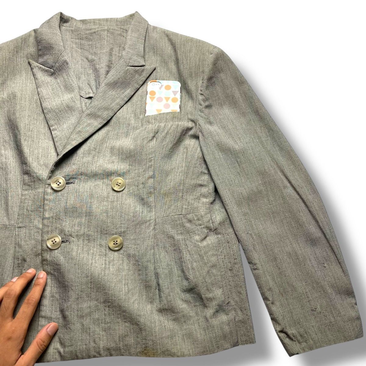 Yohji Yamamoto VINTAGE Y'S YOHJI YAMAMOTO WOOL BLAZER JACKET Size M / US 6-8 / IT 42-44 - 6 Thumbnail