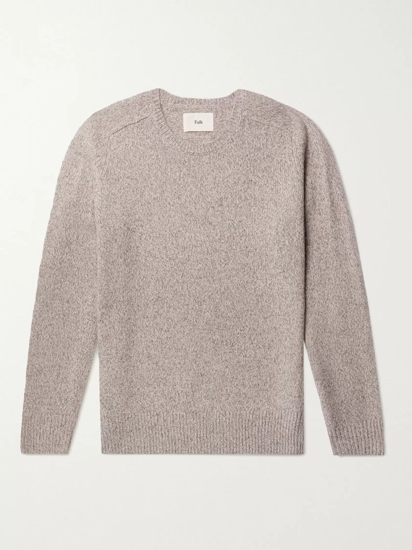 Folk Boxy Patrice Mélange Merino Wool Crew Sweater Size US M / EU 48-50 / 2 - 1 Thumbnail