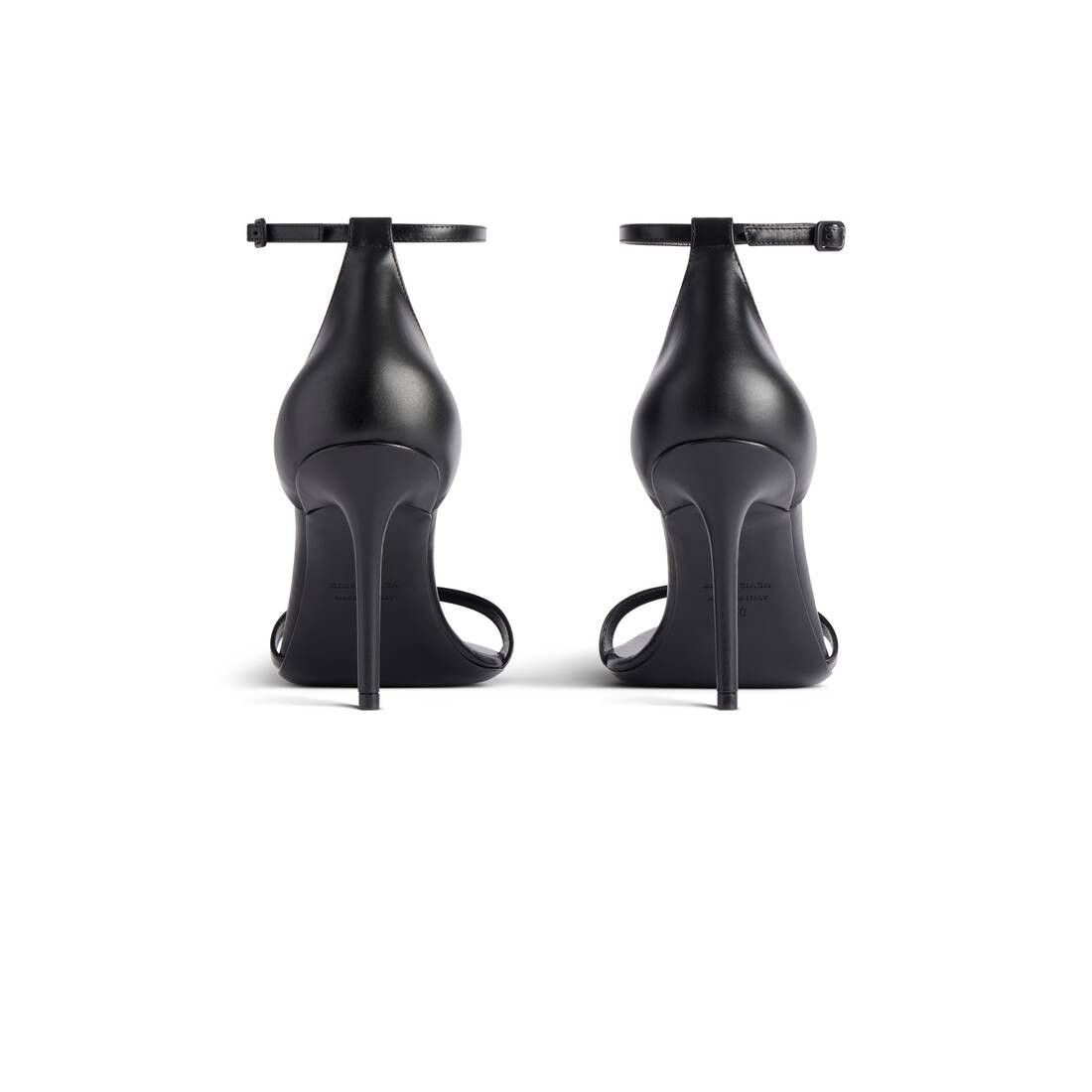 Balenciaga o1bcso1str0126 Honey Sandals in Black Size US 7 / IT 37 - 5 Thumbnail