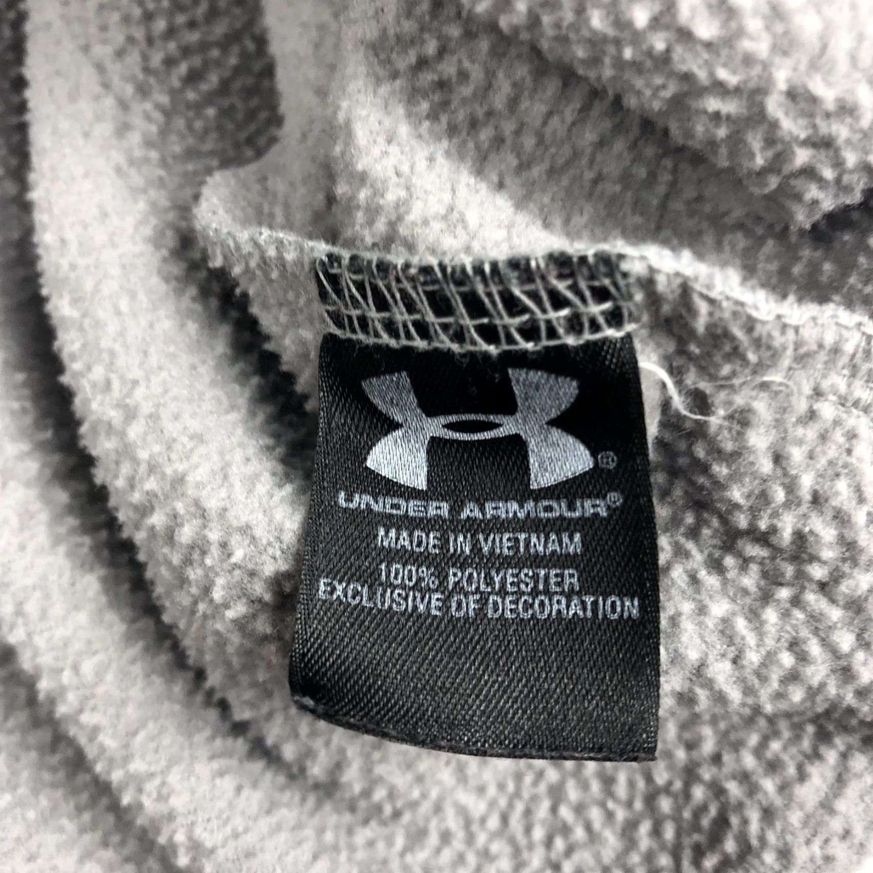 Under Armour Under Armour Hoodie Shirt Men L Gray Red Fleece Drawstring Logo Graphic Print College University Size US L / EU 52-54 / 3 - 7 Thumbnail